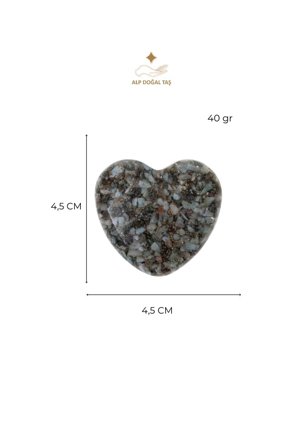 Sertifikalı Larimar Doğal Taş Atlantis Kalbi S.K: 0053