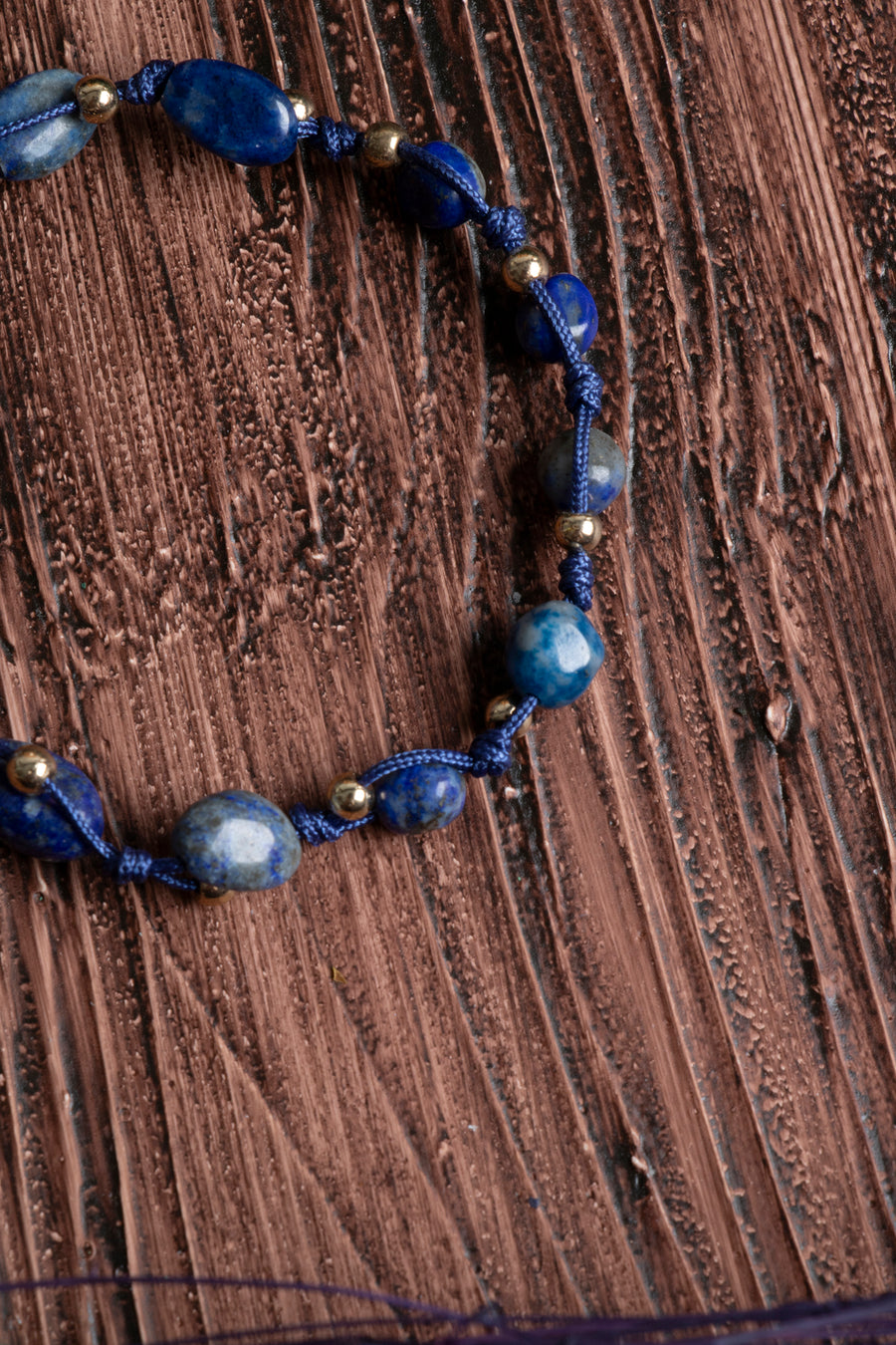 Orijinal Sertifikalı Lapis Lazuli Doğal Taş Makrome Bileklik