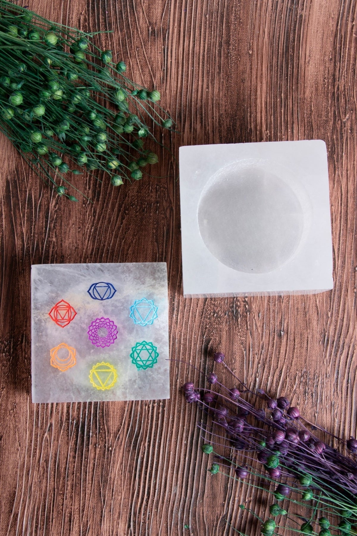 Image of Sertifikalı Selenit Çakra Takı Kutusu (Arınma Sandığı) S.K: 0073