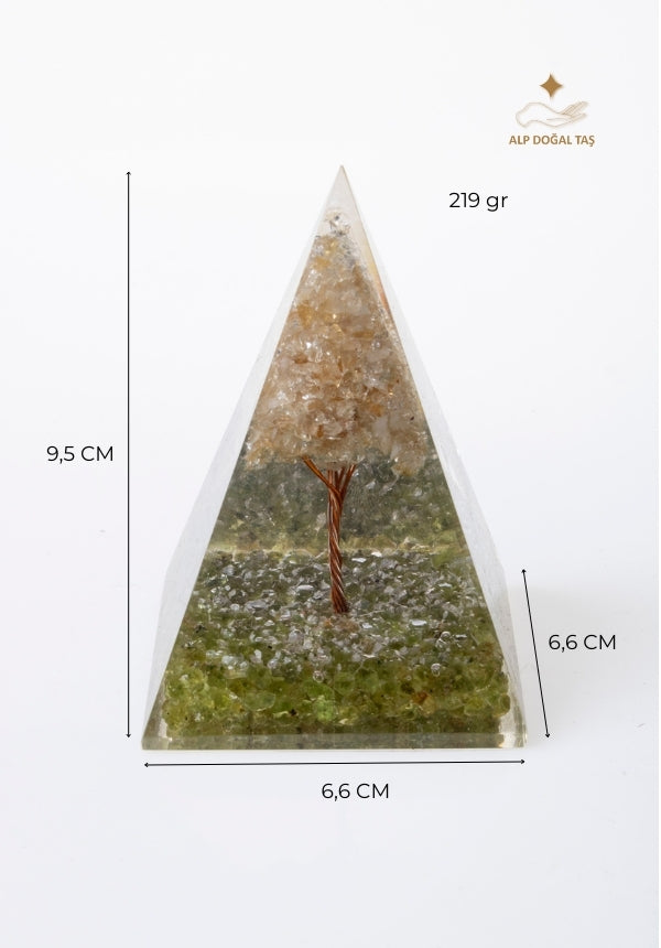 Image of Zebercet & Sitrin Ağaçlı Piramit Neşe & Motivasyon Piramidi S.K: 0034