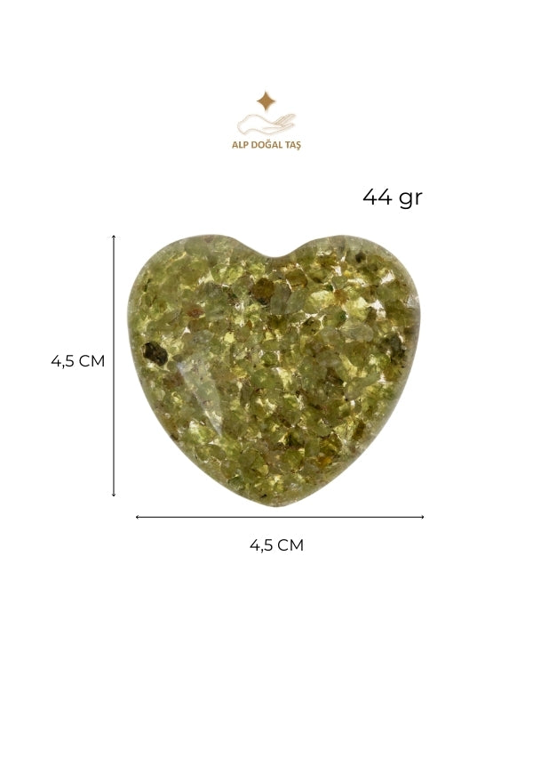 Image of Sertifikalı Zebercet Doğal Taş Duygusal Detoks Kalbi S.K: 0046