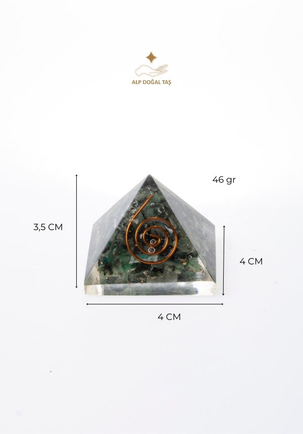 Image of Sertifikalı Zümrüt Doğal Taş Refah Piramidi S.K: 0009