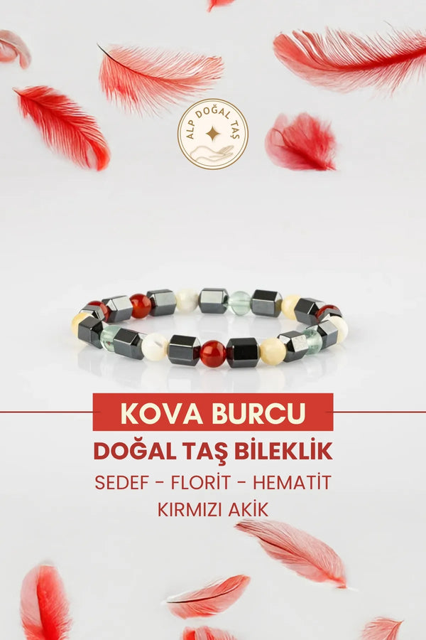 Kova Burcu Doğaltaş Bileklik
