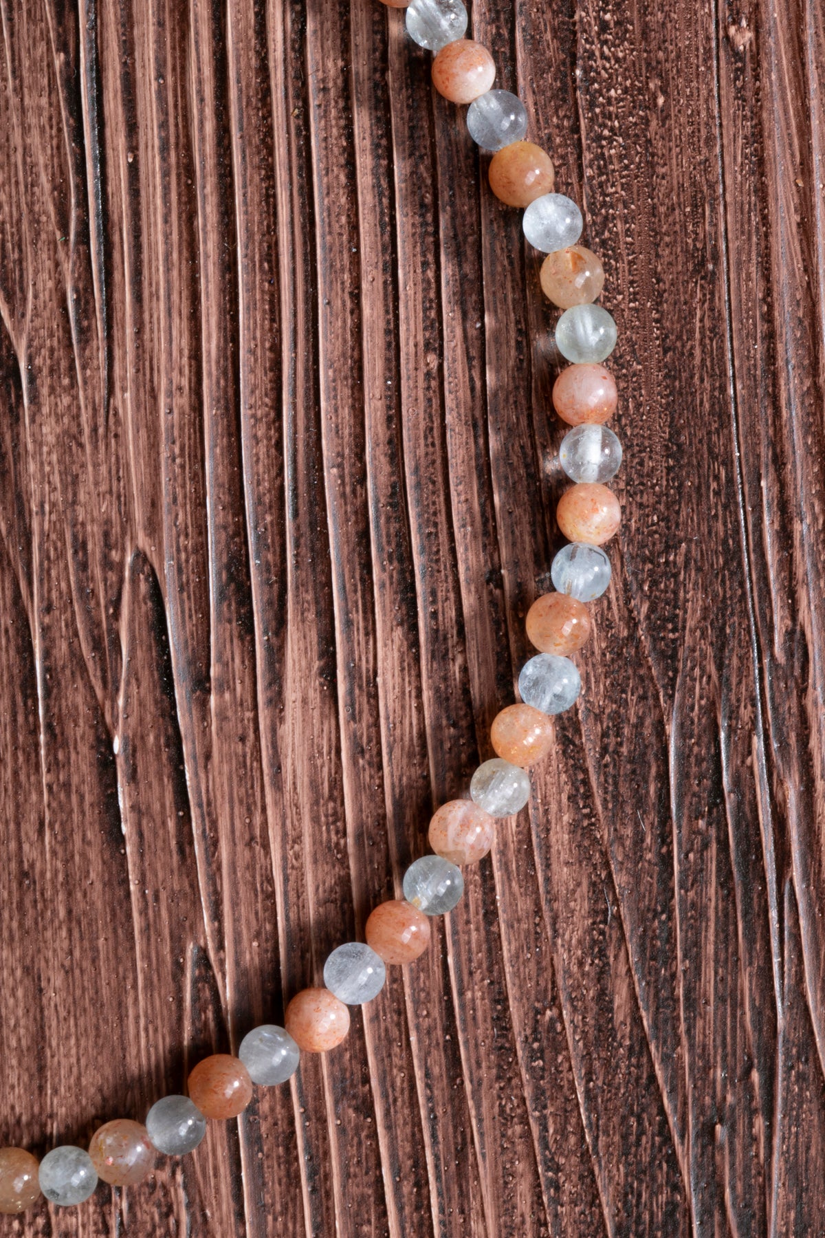 Image of Sertifikalı Güneş Taşı Akuamarin Doğal Taş Kolye