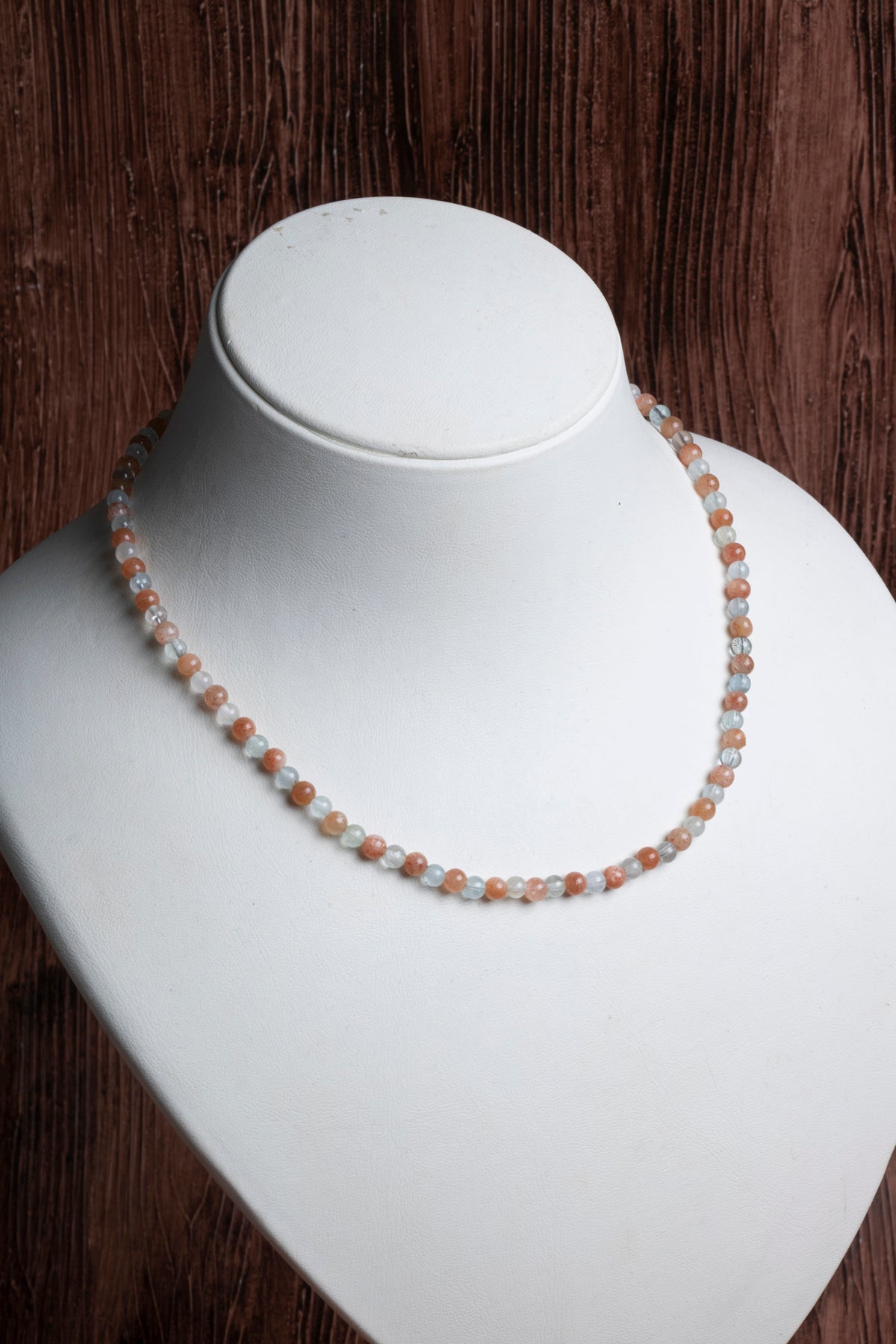 Image of Sertifikalı Güneş Taşı Akuamarin Doğal Taş Kolye