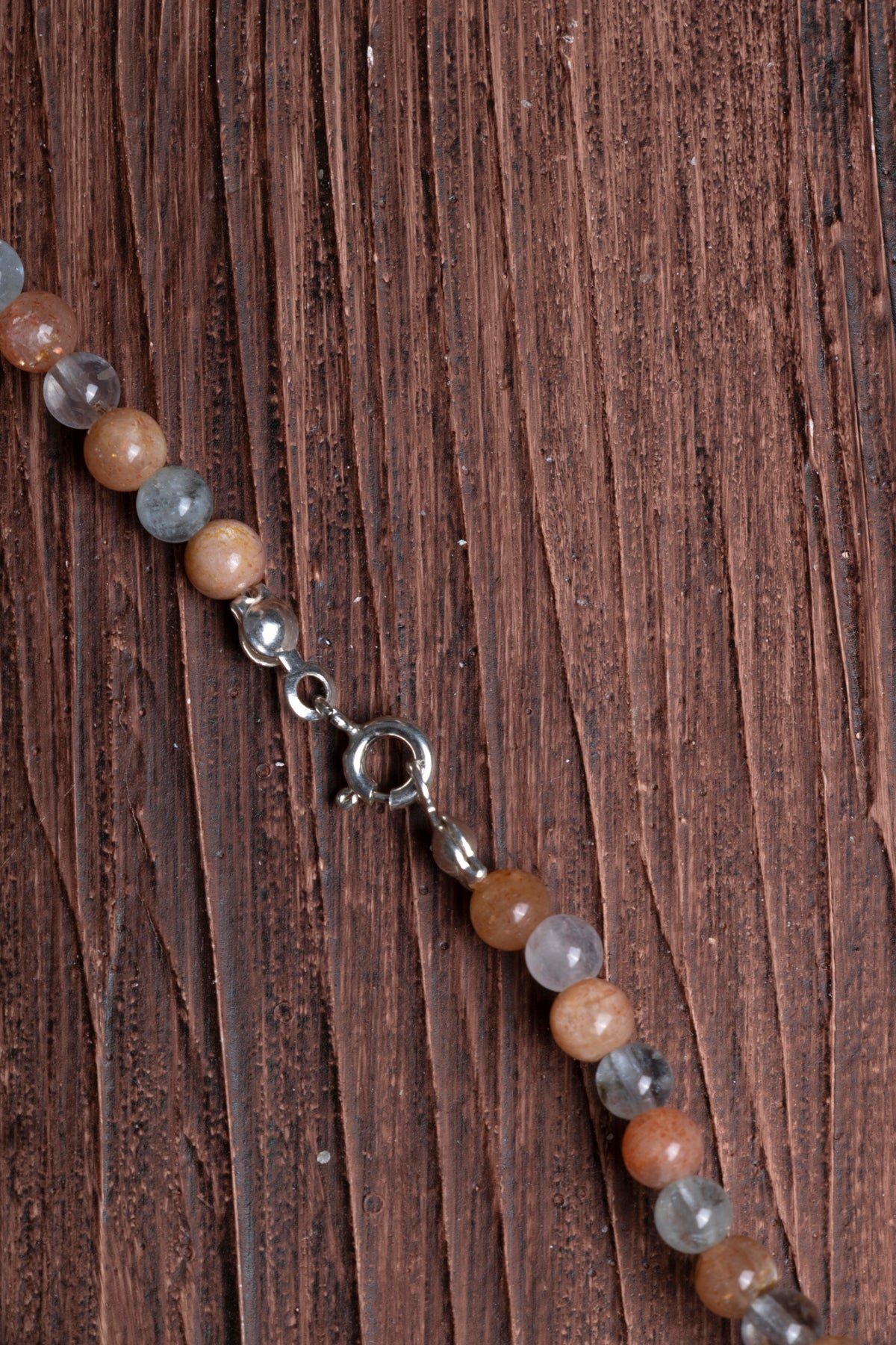 Image of Sertifikalı Güneş Taşı Akuamarin Doğal Taş Kolye Bileklik Seti