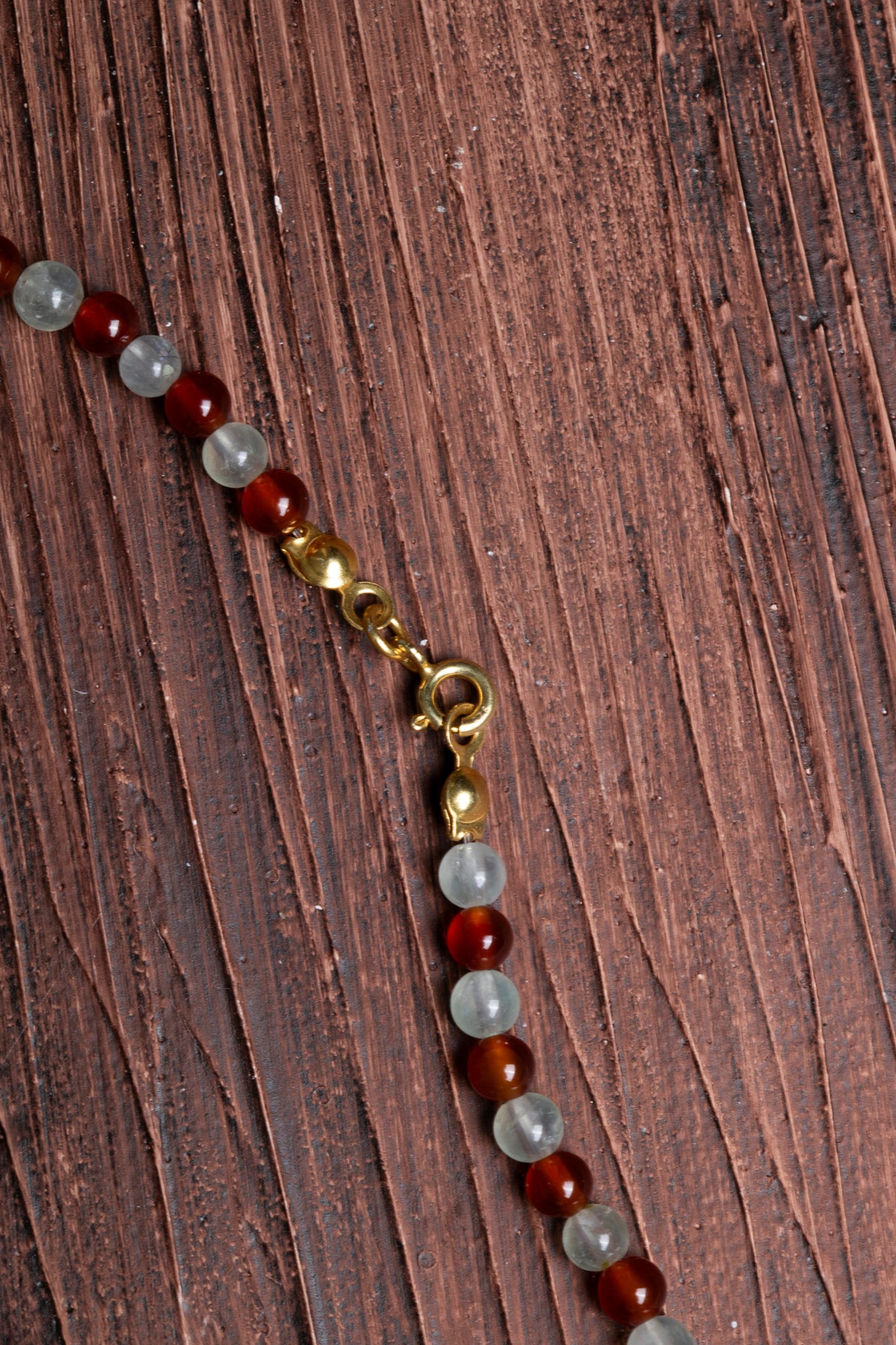 Image of Sertifikalı Akik Prehneit Doğal Taş Kolye Bileklik Seti