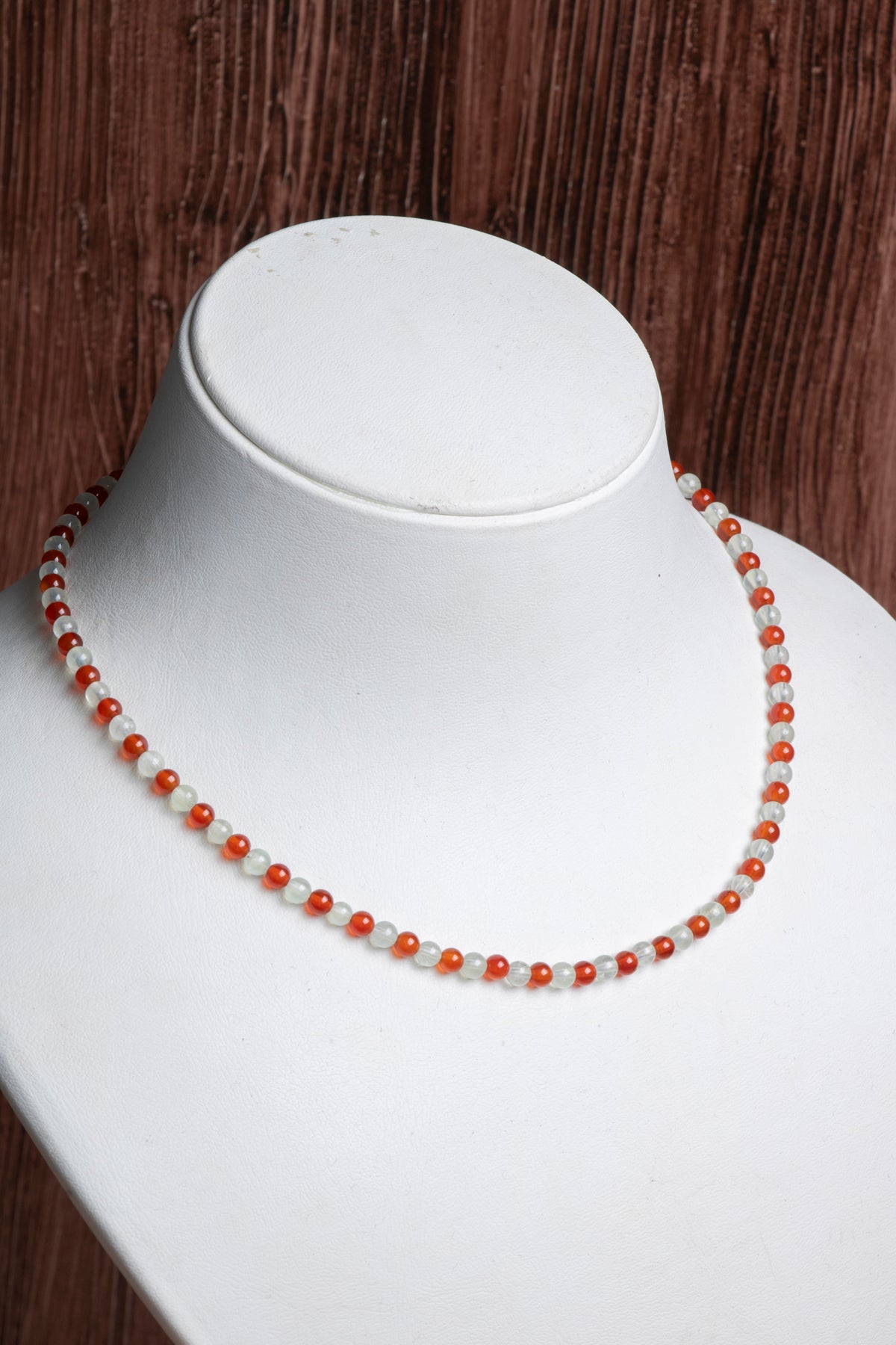 Image of Sertifikalı Akik Prehneit Doğal Taş Kolye