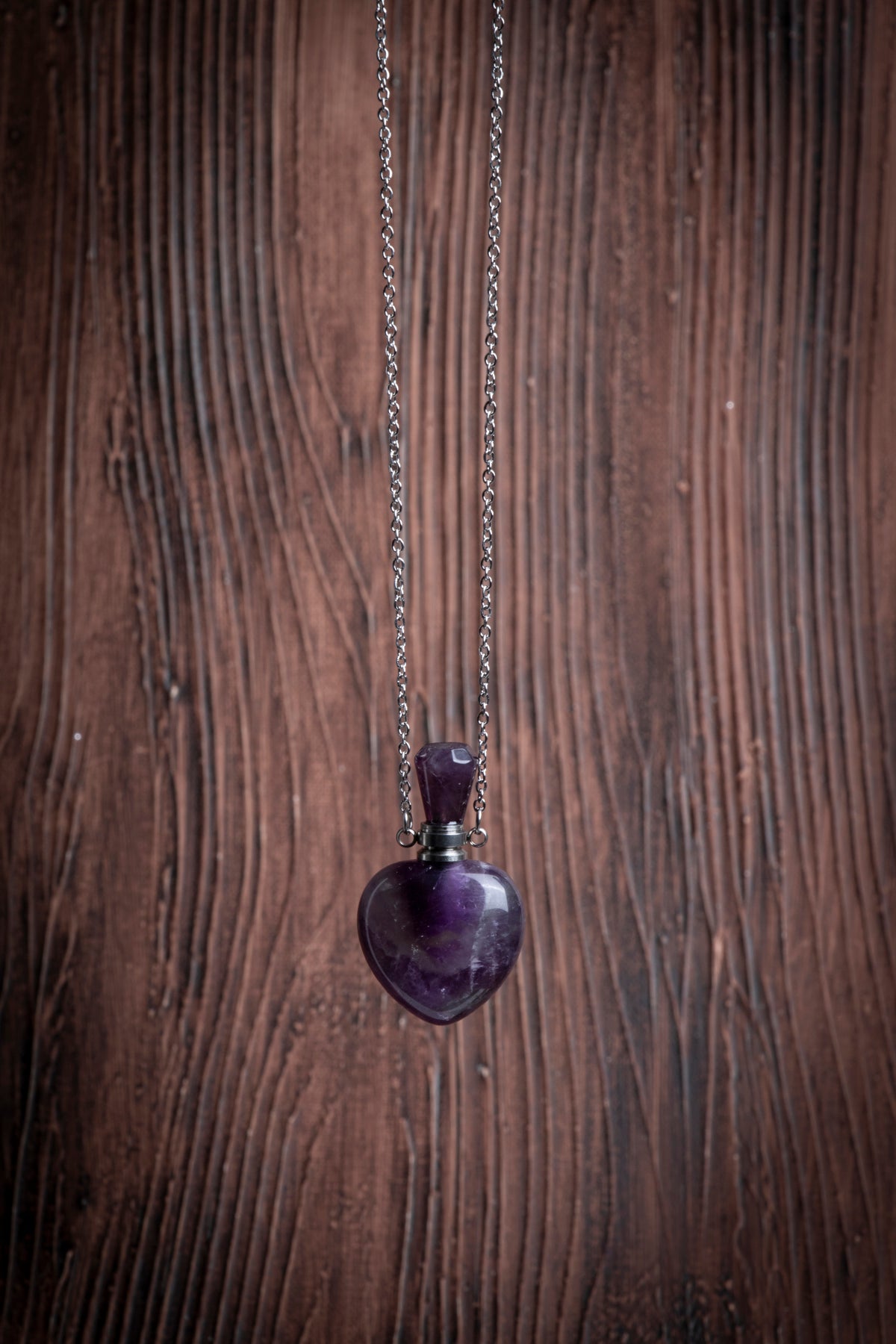 Image of Sertifikalı Florit Doğal Taş Esans Şişesi / Kolye