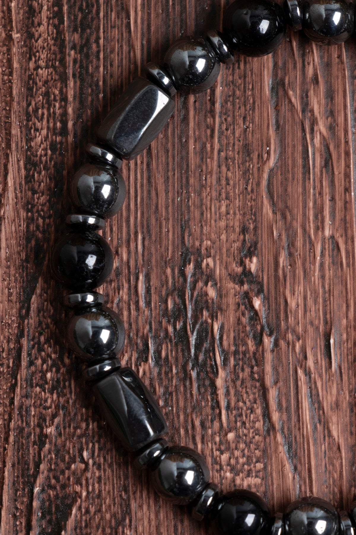 Image of Orijinal Sertifikalı Hematit Mıknatıslı Obsidyen (6 mm) Doğal Taş Bileklik