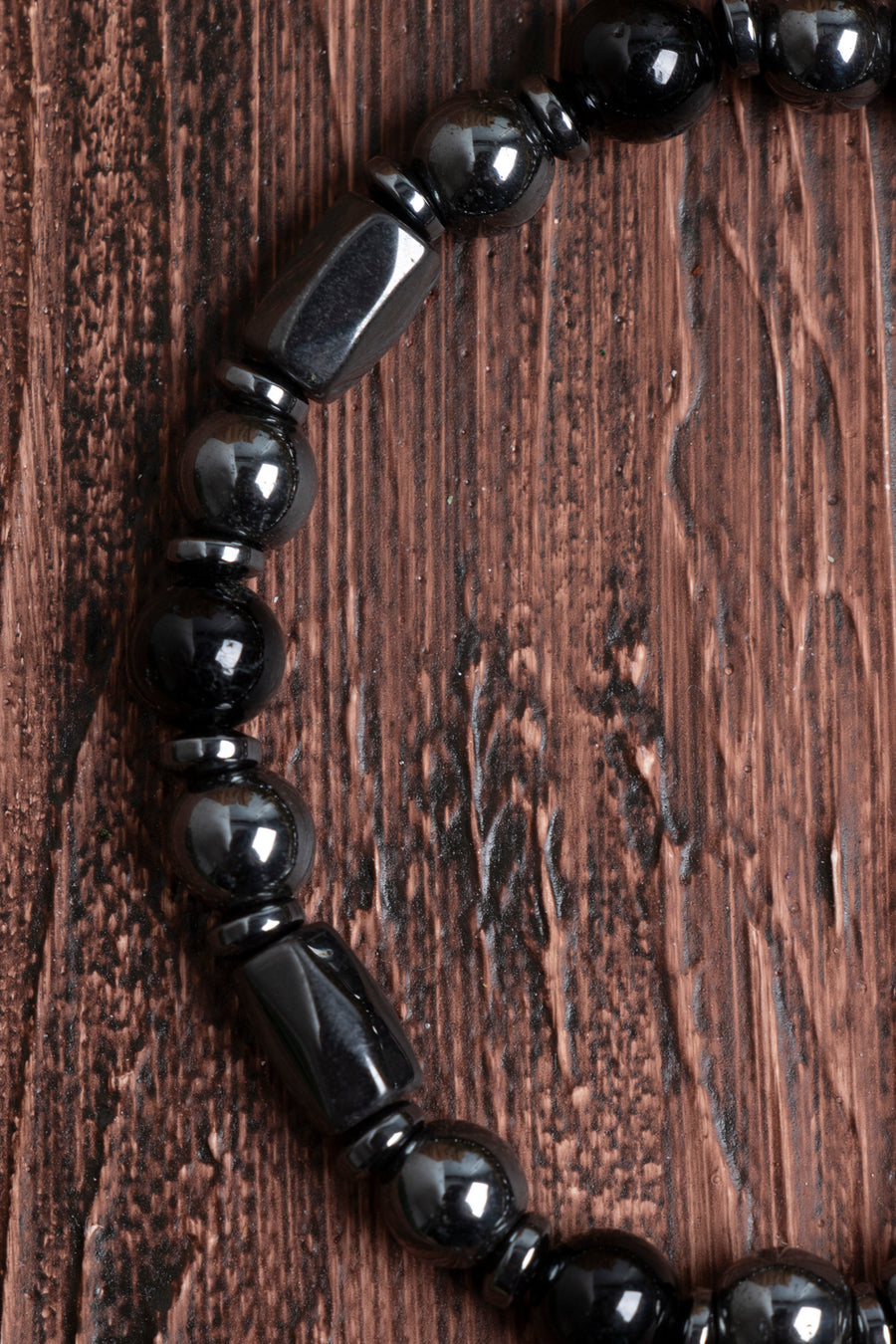 Orijinal Sertifikalı Hematit Mıknatıslı Obsidyen (6 mm) Doğal Taş Bileklik
