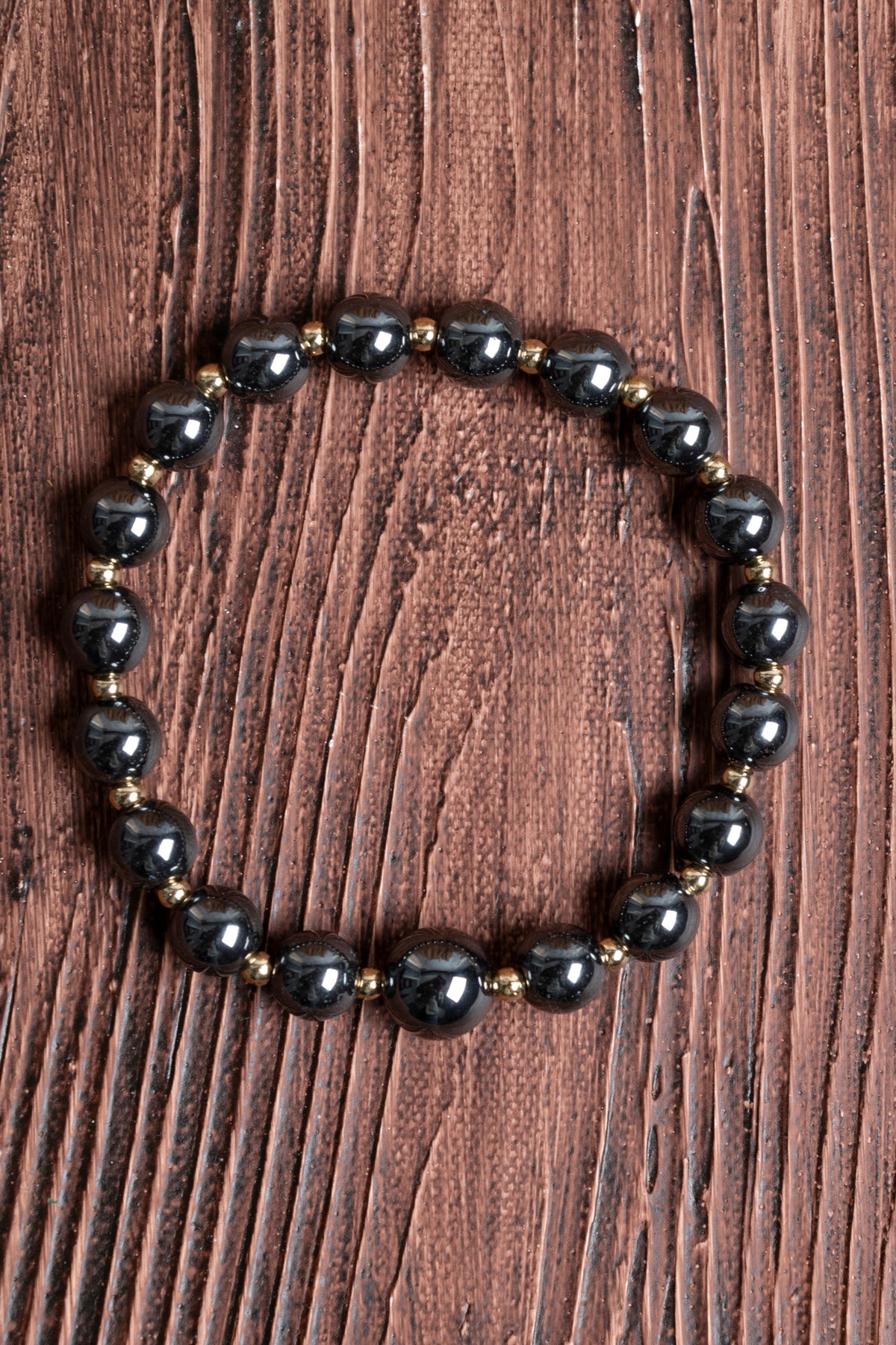 Image of Orijinal Sertifikalı Hametit (8 mm) Doğal Taş Bileklik