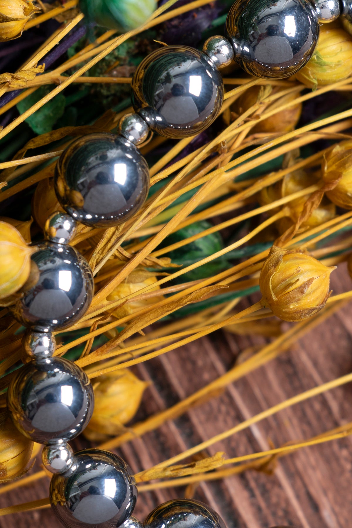 Image of Orijinal Sertifikalı Trehartz (8 mm) Hematit Doğal Taş Bileklik