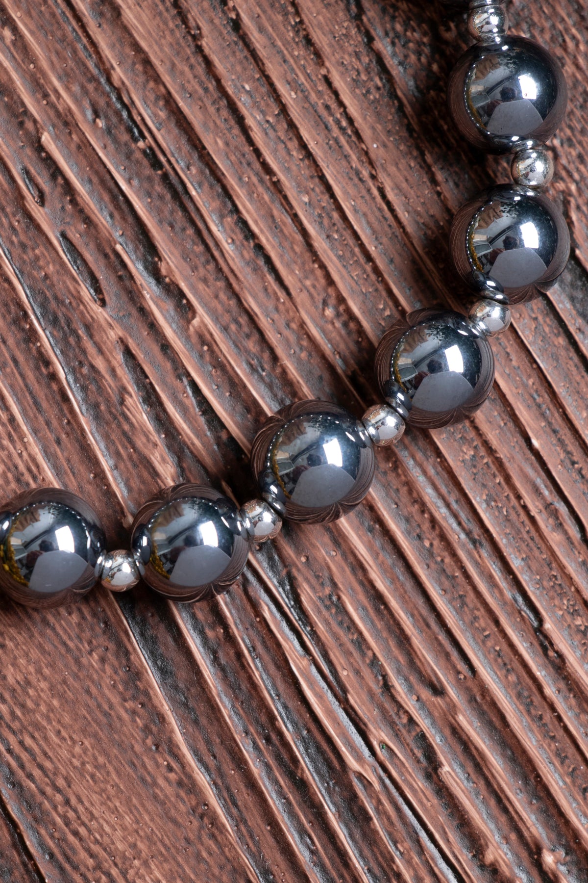 Image of Orijinal Sertifikalı Trehartz (8 mm) Hematit Doğal Taş Bileklik