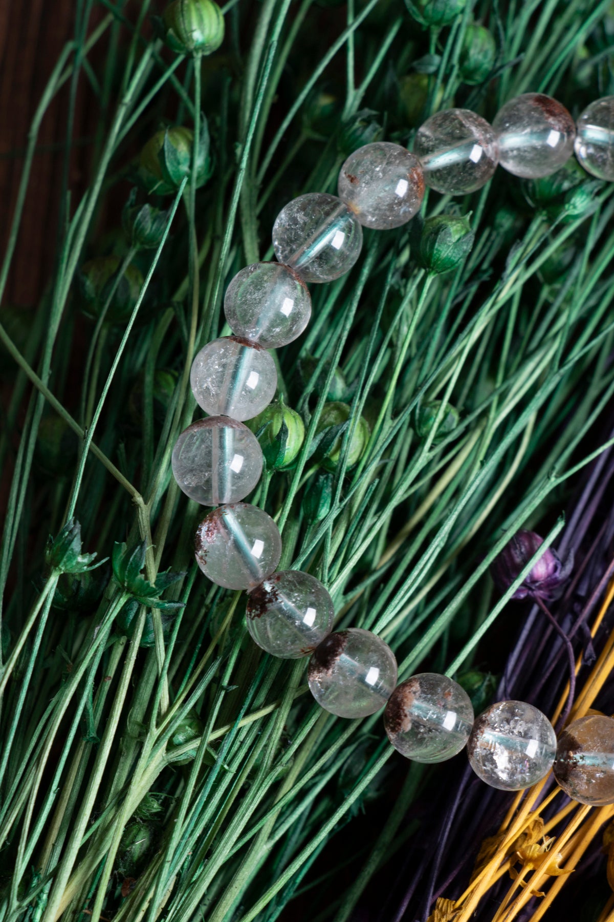 Image of Sertifikalı Lodolite Quarts Doğal Taş Bileklik