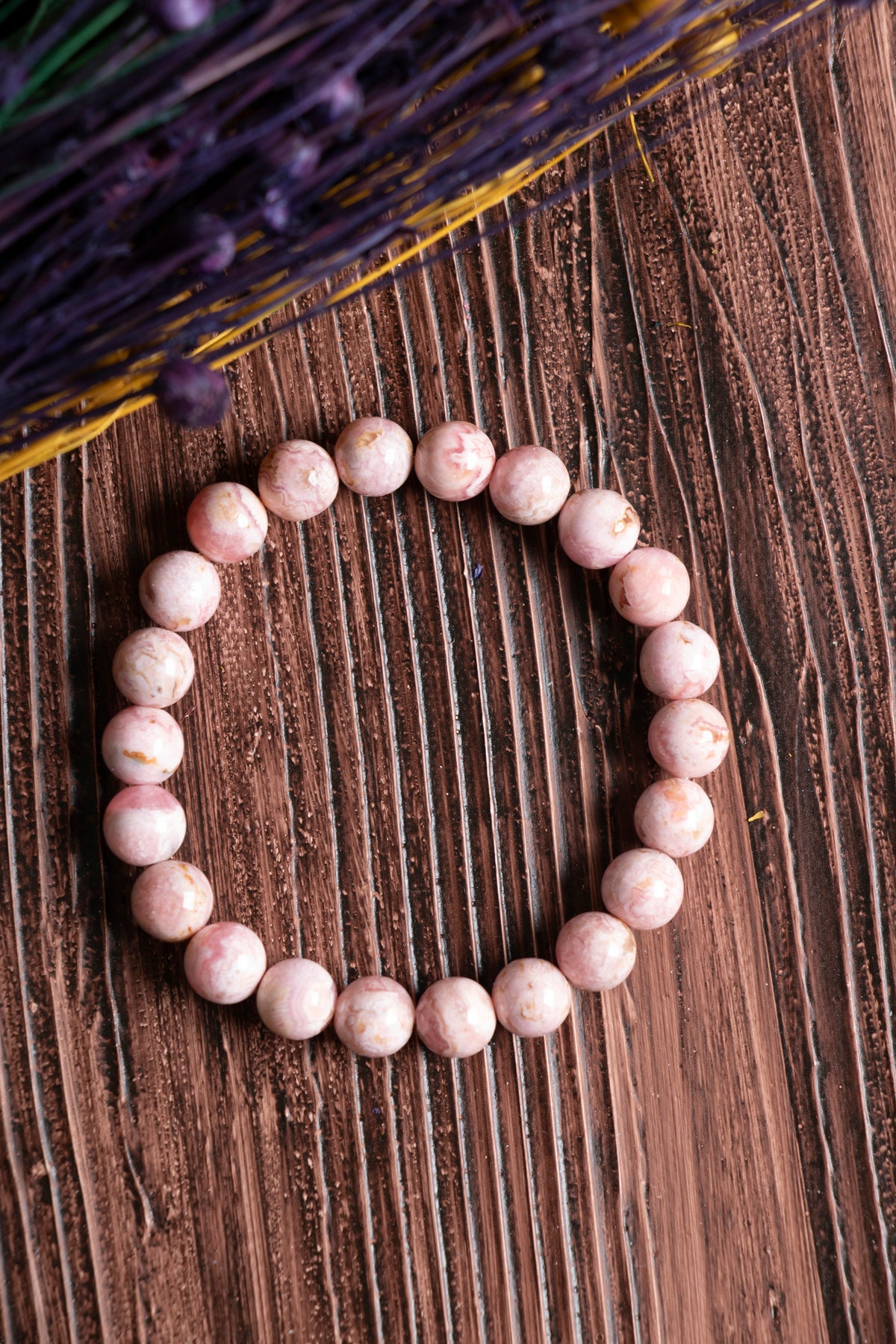 Image of Sertifikalı Rodokrozit Doğal Taş Bileklik