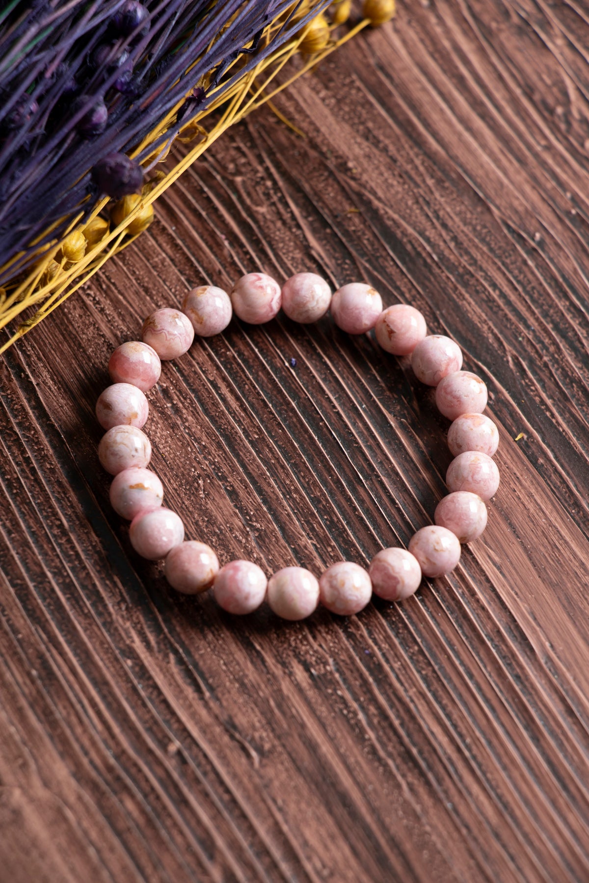 Image of Sertifikalı Rodokrozit Doğal Taş Bileklik