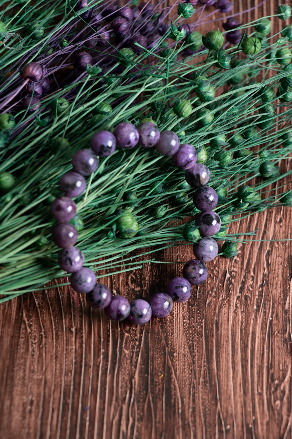 Image of Sertifikalı Çeroit (8mm) Doğal Taş Bileklik