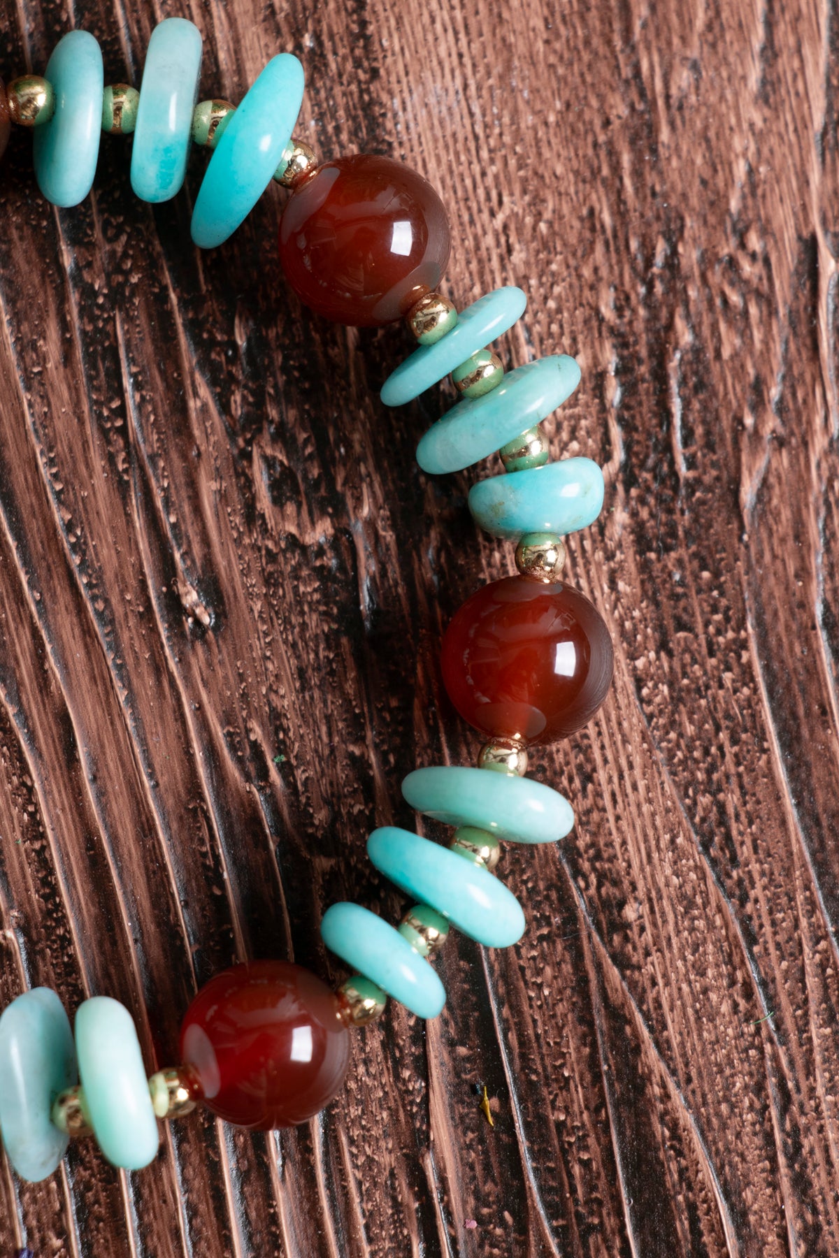 Image of Sertifikalı Amazonit Akik Doğal Taş Bileklik