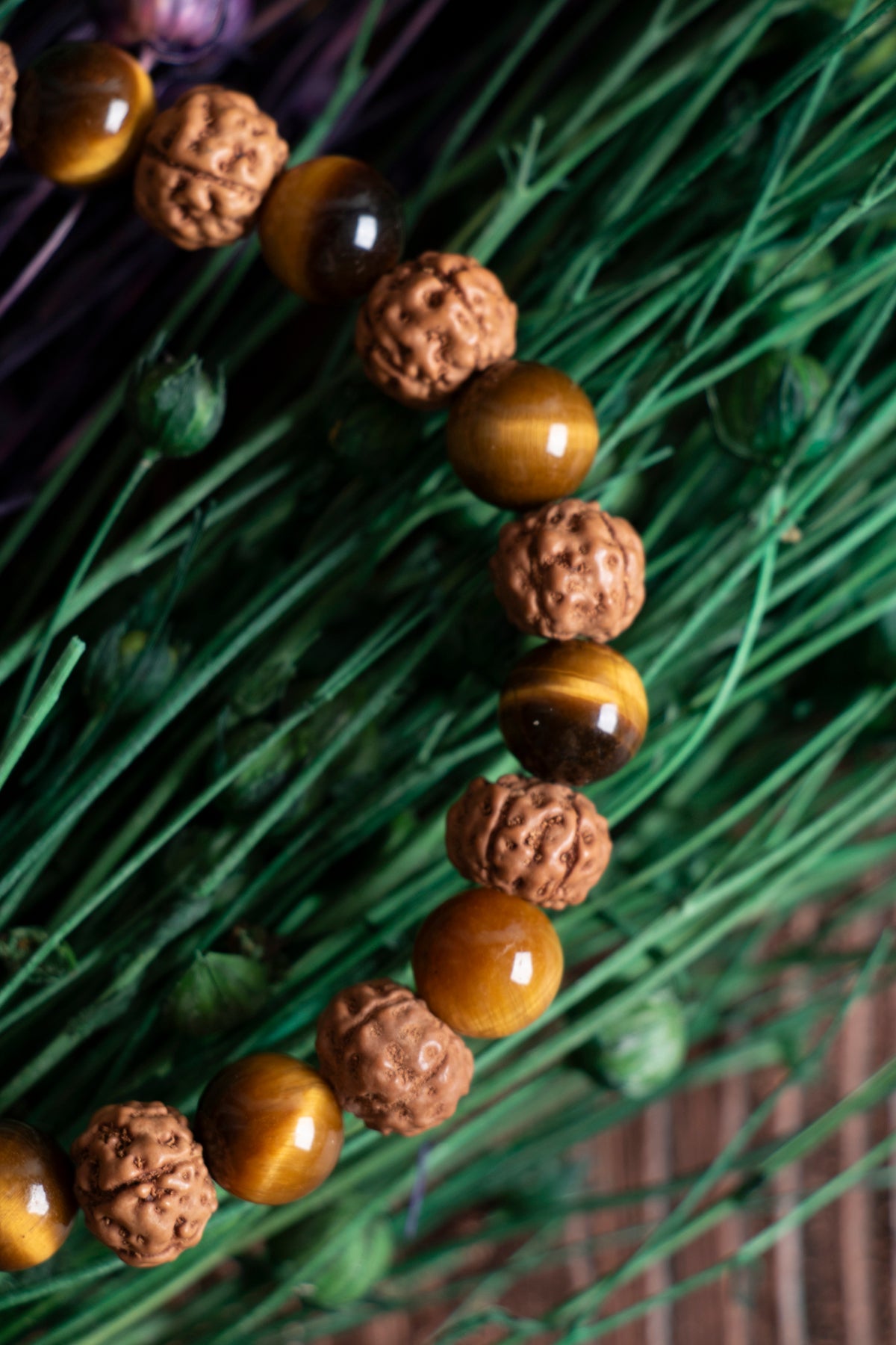 Image of Sertifikalı Kaplan Gözü Rudrhaska (8 mm) Doğal Taş Bileklik