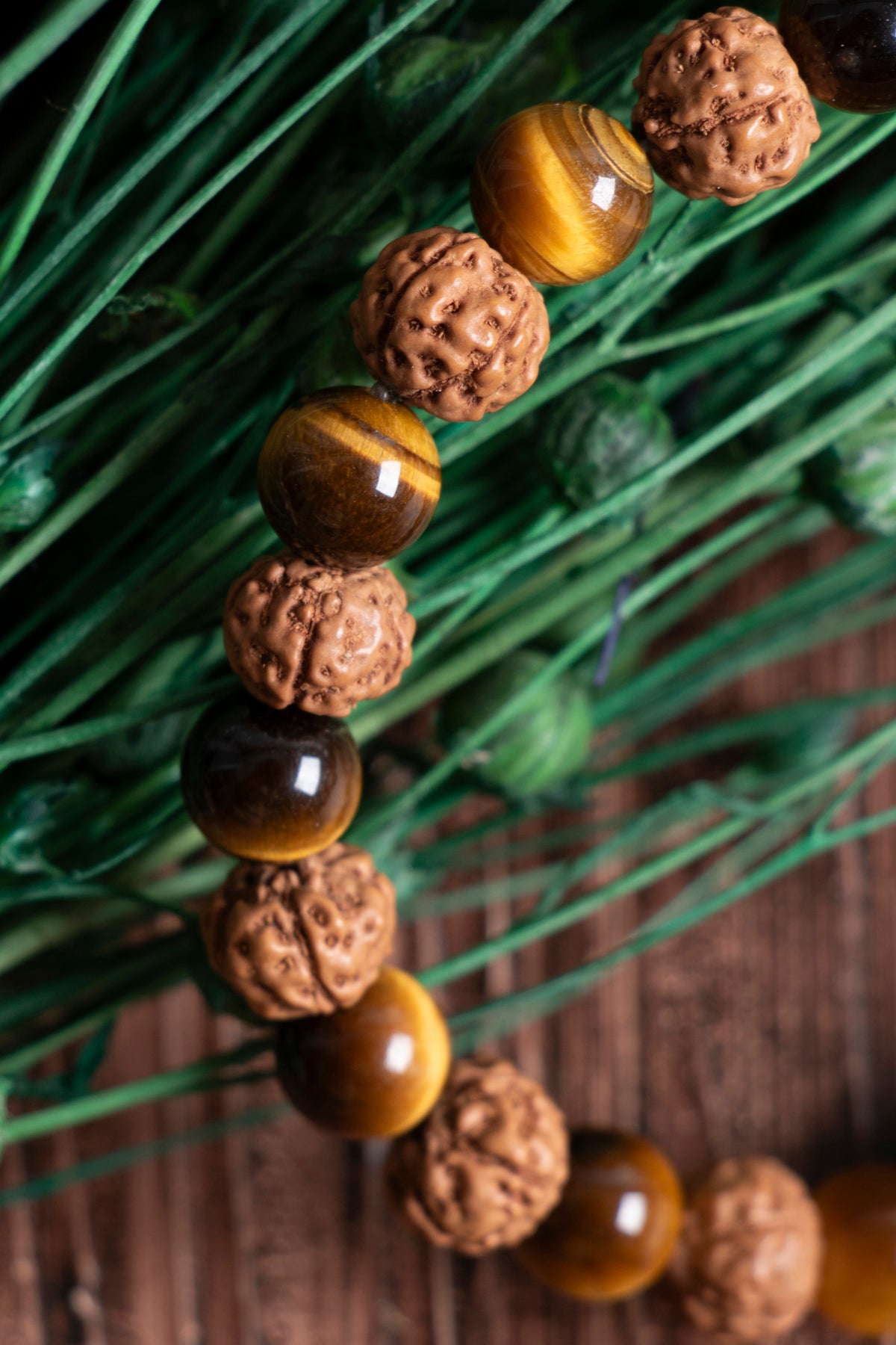 Image of Sertifikalı Kaplan Gözü Rudrhaska (8 mm) Doğal Taş Bileklik