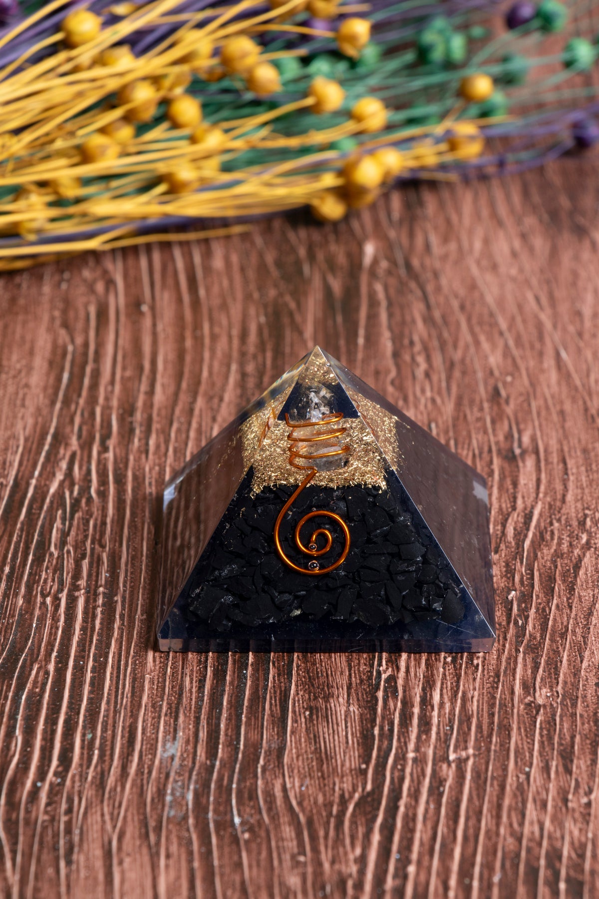 Image of Sertifikalı Turmalin Doğal Taş Piramit - Ruh Dengesi Piramidi S.K:0003