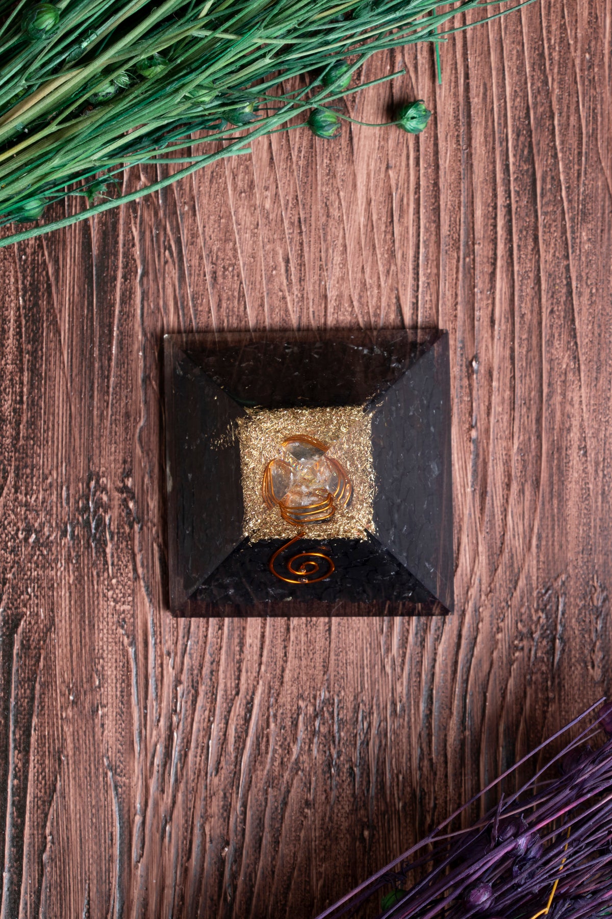 Image of Sertifikalı Turmalin Doğal Taş Piramit - Ruh Dengesi Piramidi S.K:0003