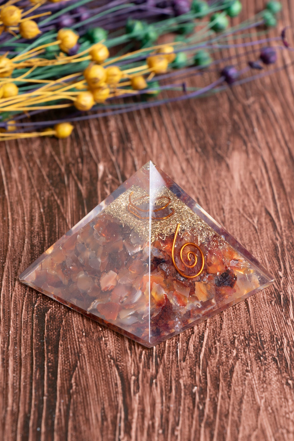 Image of Sertifikalı Akik Doğal Taş Bereket Piramidi S.K: 0005