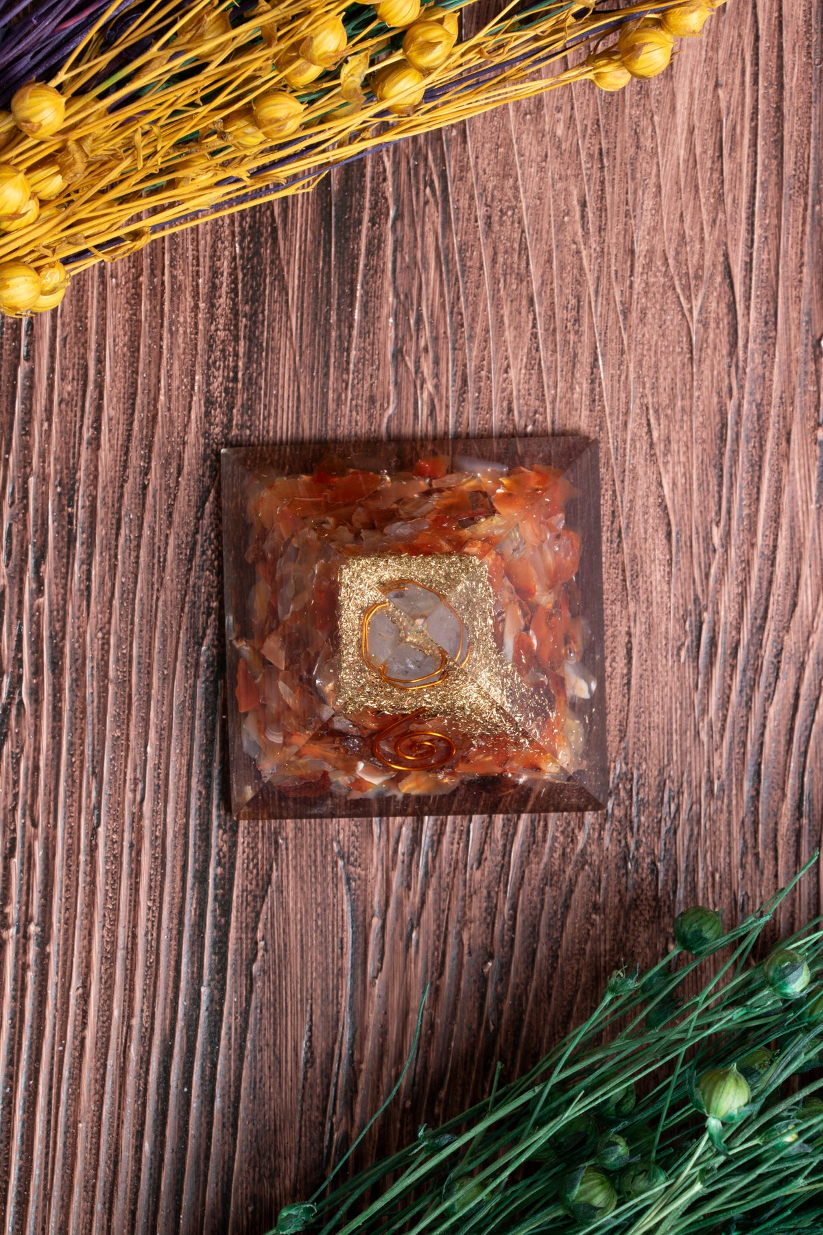 Image of Sertifikalı Akik Doğal Taş Bereket Piramidi S.K: 0005