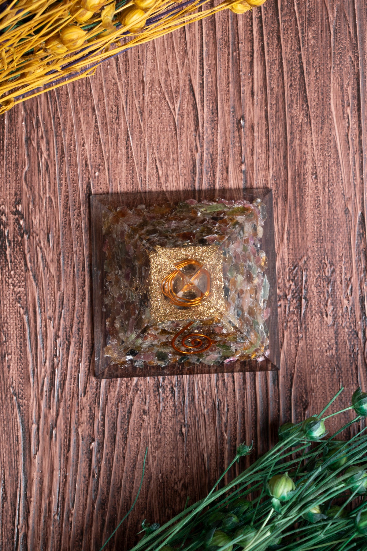 Image of Sertifikalı Turmalin Doğal Taş Kalkan Piramidi S.K: 0006