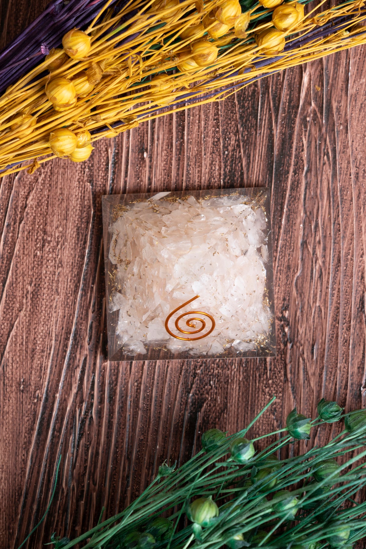 Image of Sertifikalı Pembe Kuvars Doğal Taş Aşk Piramidi S.K: 0010