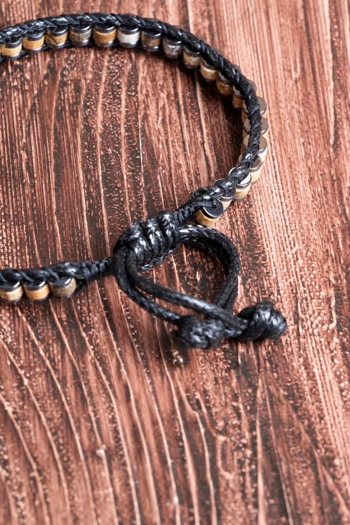 Image of Sertifikalı Jasper - Hematit Doğal Taş Erkek Bileklik