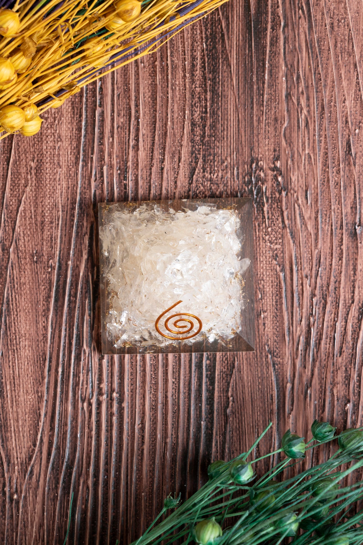 Image of Sertifikalı Kristal Kuvars Doğal Taş Niyet Piramidi S.K: 0011