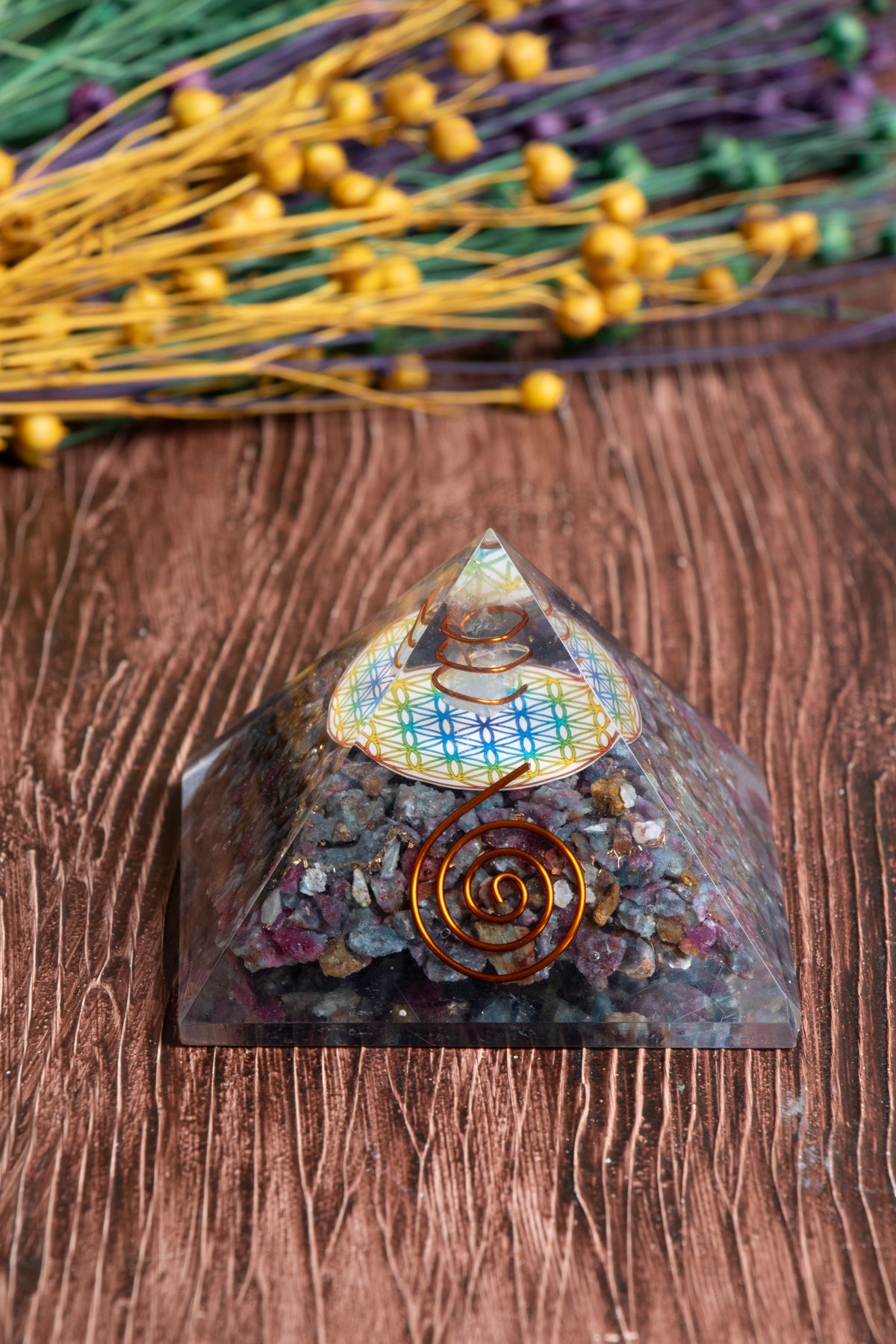 Image of Sertifikalı Turmalin Doğal Taş Huzur Piramidi S.K: 0016