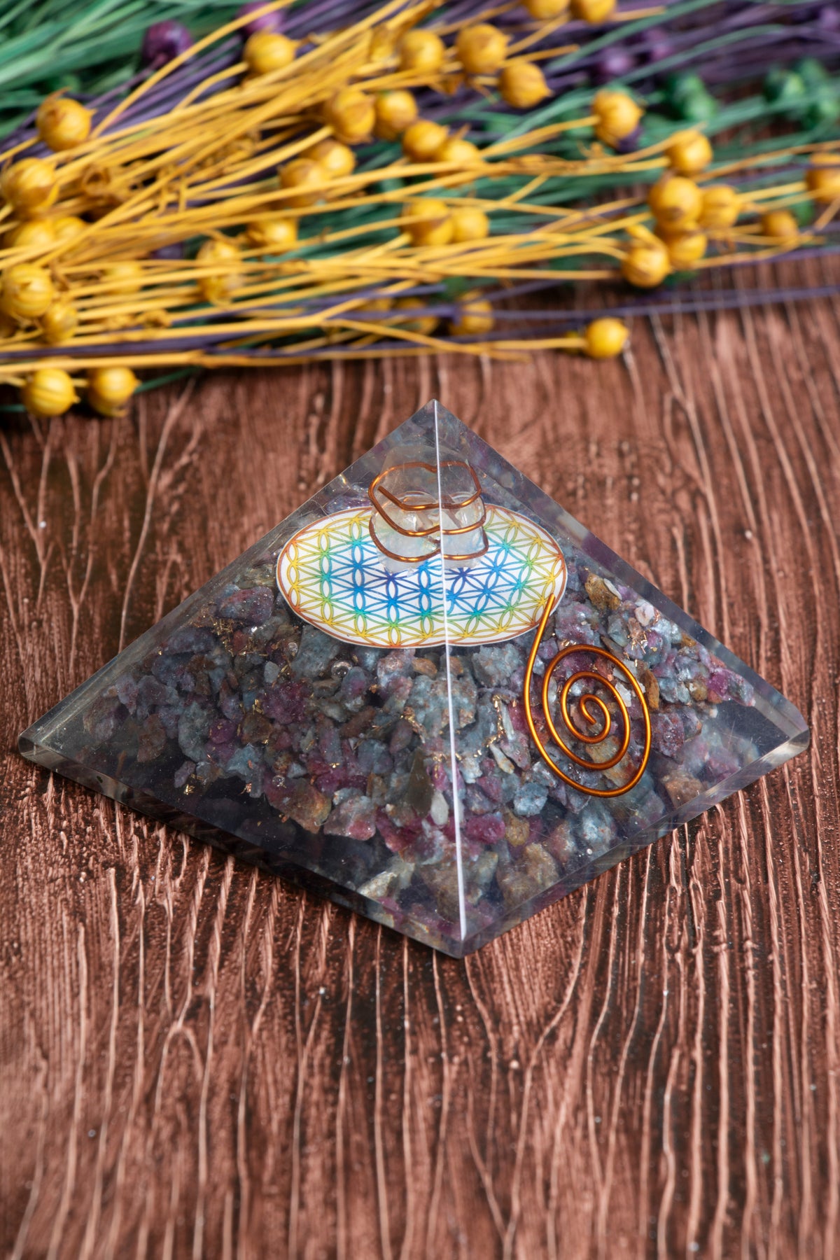 Image of Sertifikalı Turmalin Doğal Taş Huzur Piramidi S.K: 0016