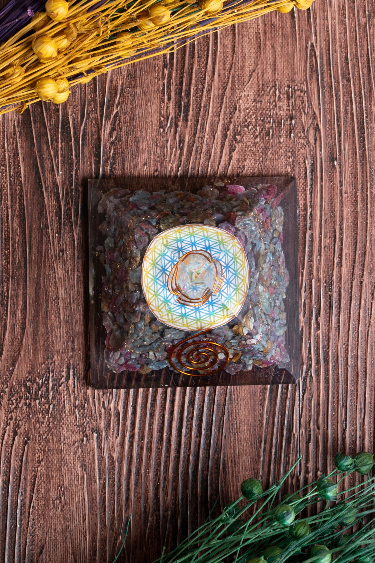 Image of Sertifikalı Turmalin Doğal Taş Huzur Piramidi S.K: 0016