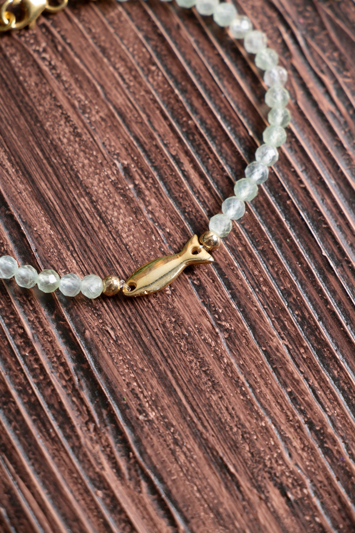 Image of Orijinal Sertifikalı Prehneit Gümüş Doğal Taş Bileklik