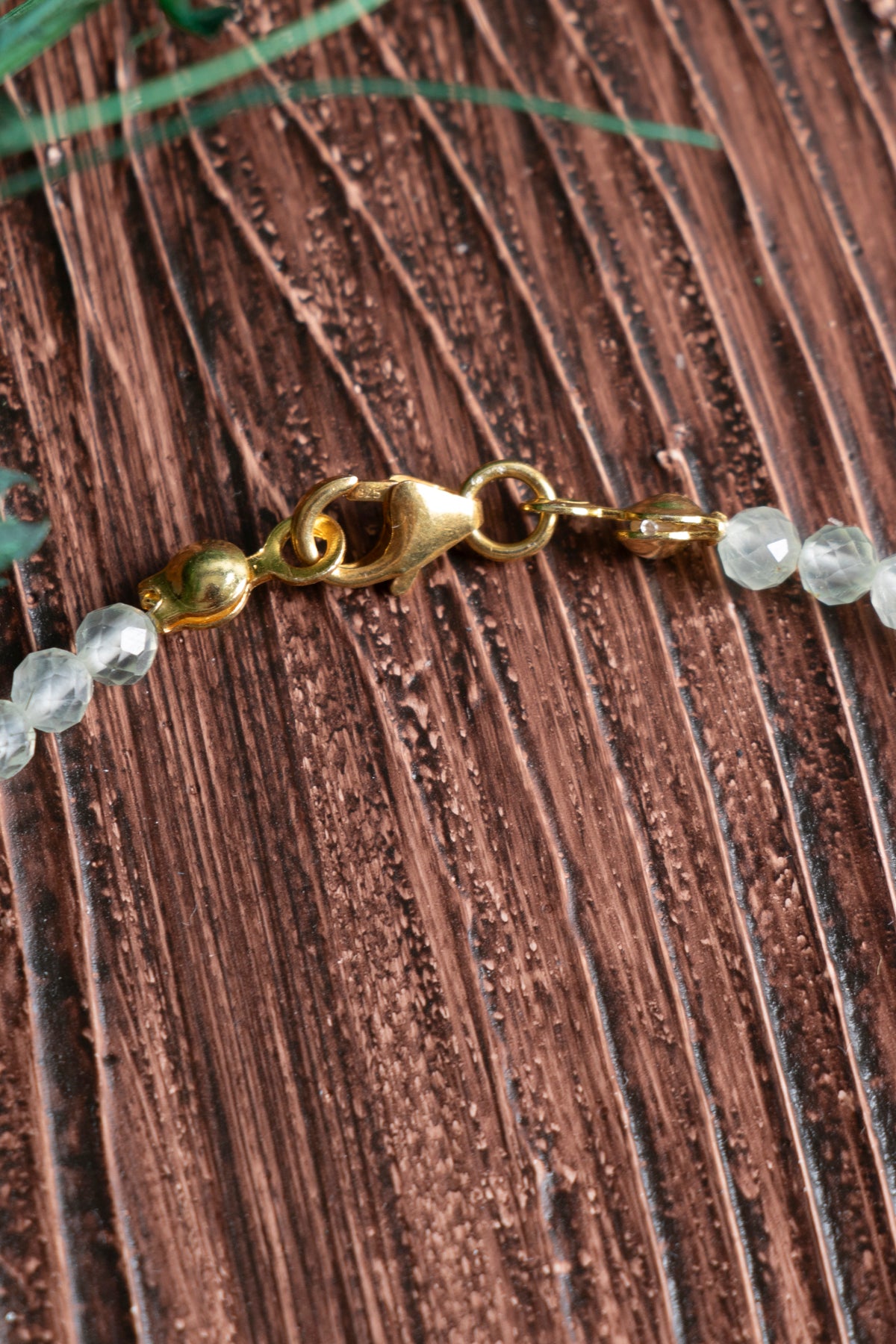 Image of Orijinal Sertifikalı Prehneit Gümüş Doğal Taş Bileklik