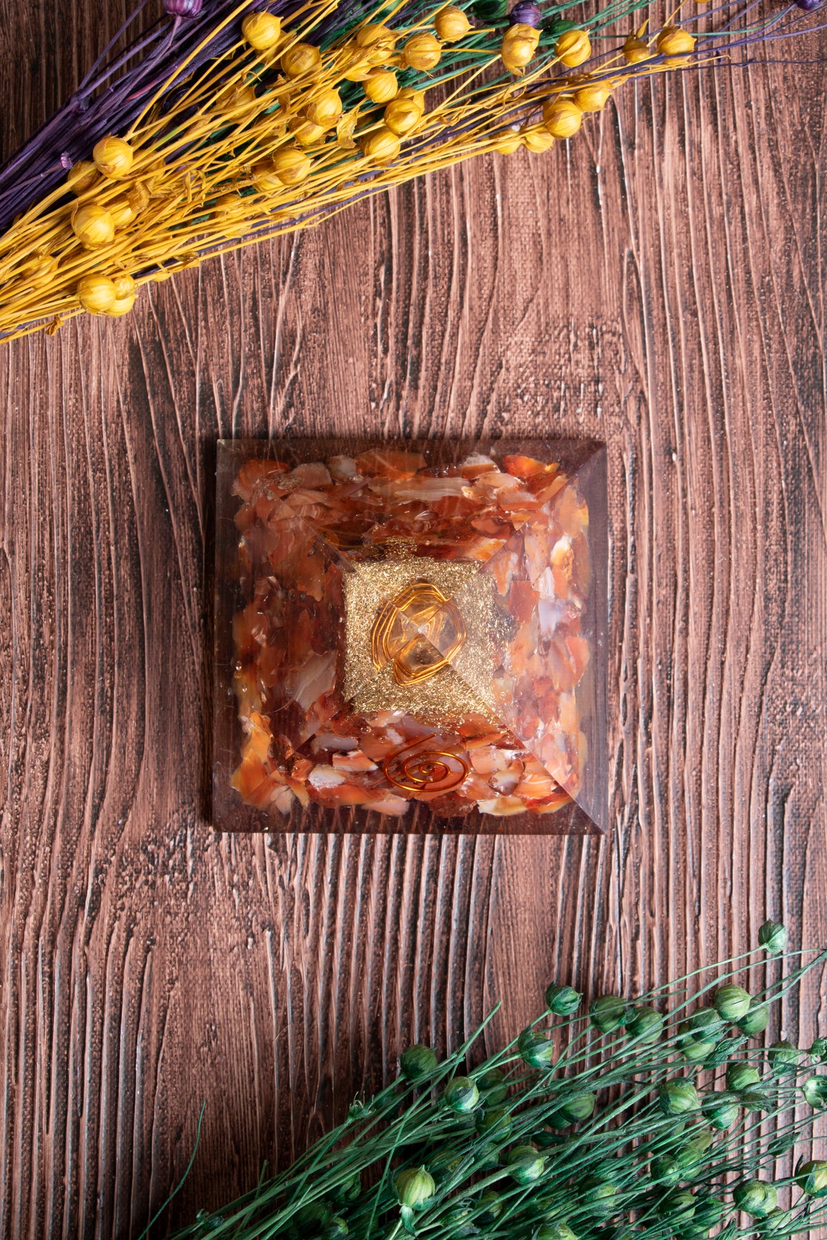 Image of Sertifikalı Akik Doğal Taş Nazarlık Piramidi S.K: 0018