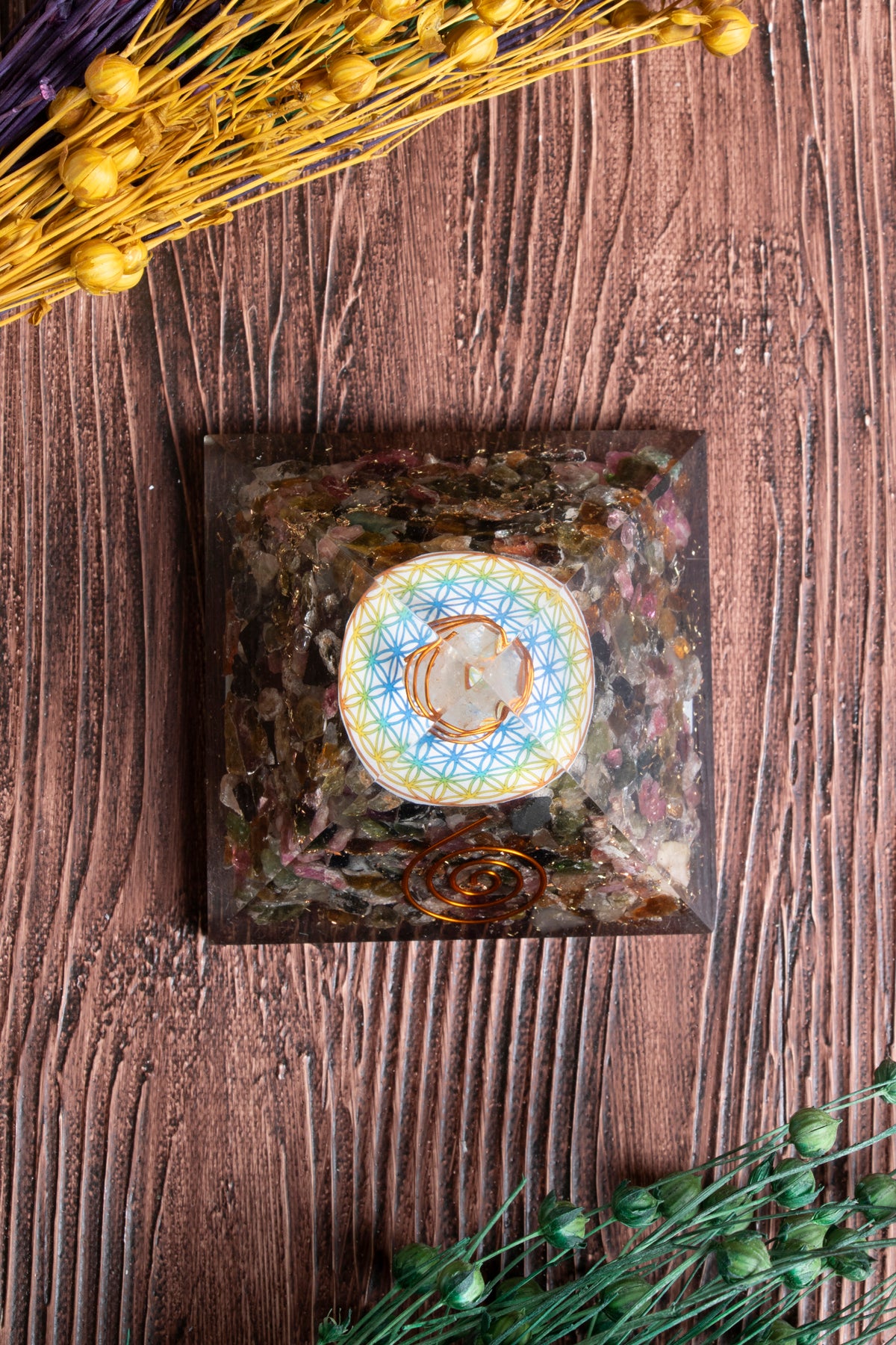 Image of Sertifikalı Turmalin Doğal Taş Yüksek Frekans Koruma Piramidi S.K: 0021