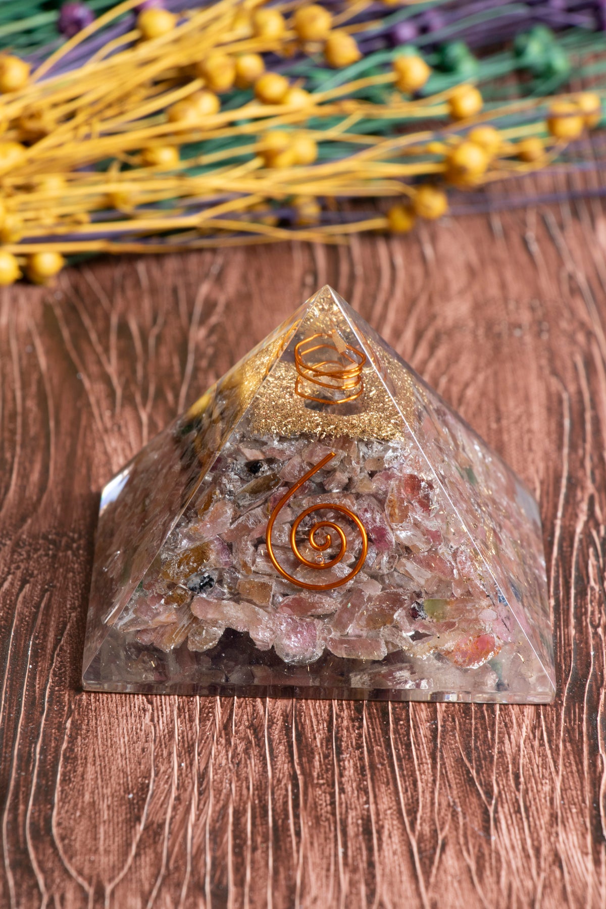 Image of Sertifikalı Turmalin Doğal Taş Bio-Koruma Piramidi S.K: 0025