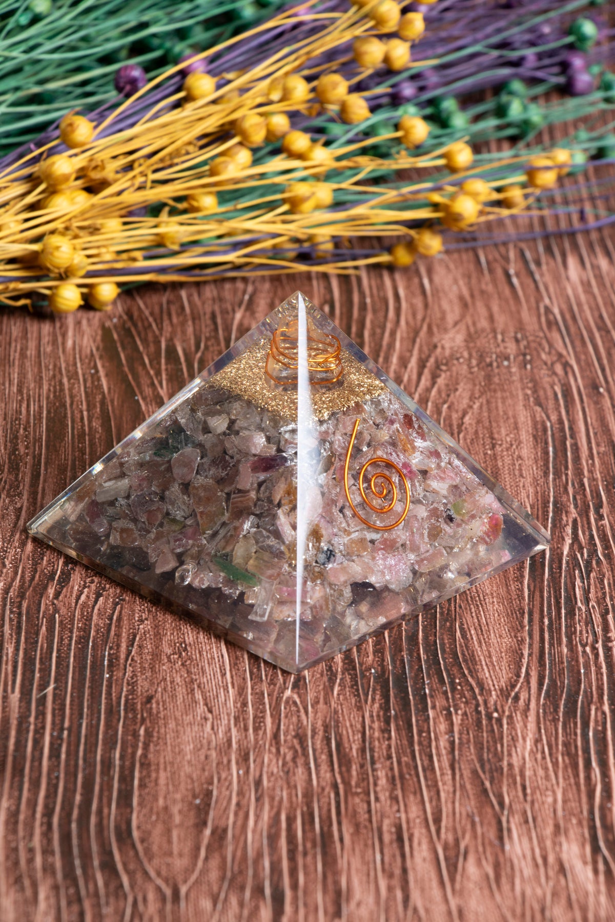 Image of Sertifikalı Turmalin Doğal Taş Bio-Koruma Piramidi S.K: 0025