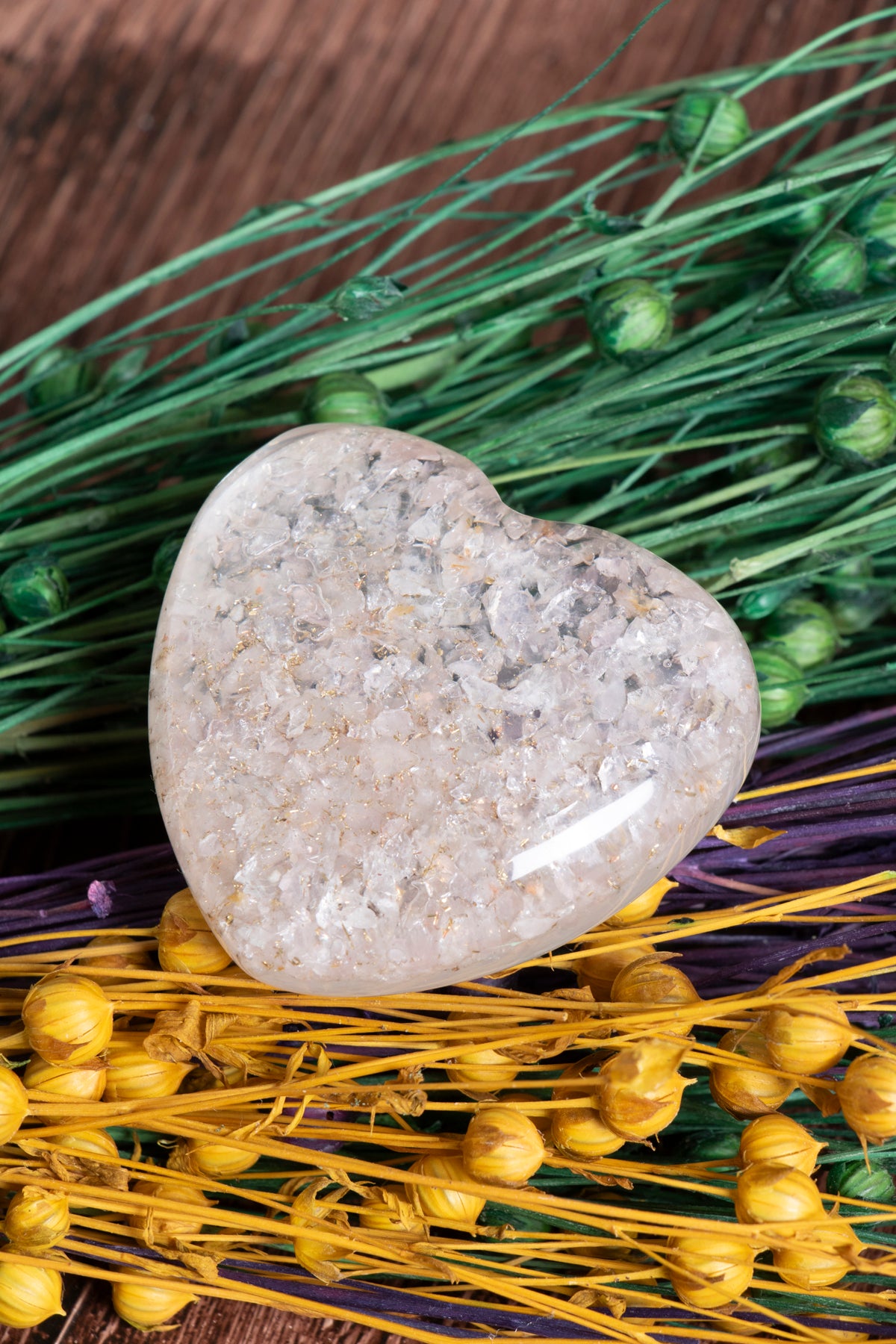 Image of Sertifikalı Pembe Kuvars - Öz Sevgi ve Duygusal Şifa Kalbi S.K: 0040