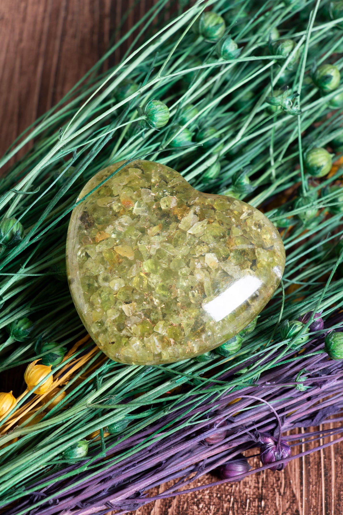 Image of Sertifikalı Zebercet Doğal Taş Duygusal Detoks Kalbi S.K: 0046