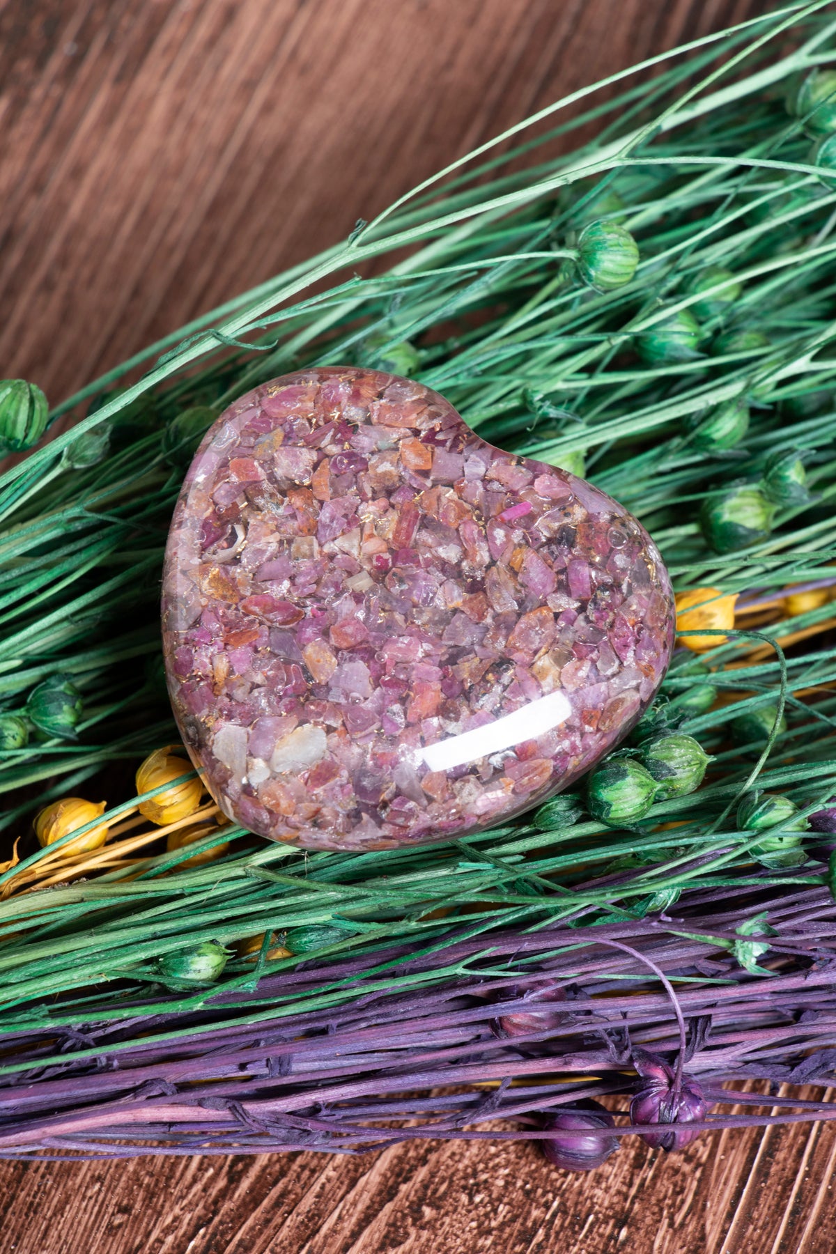 Image of Sertifikalı Turmalin Doğal Taş Enerji Kalkanı Kalbi S.K: 0047