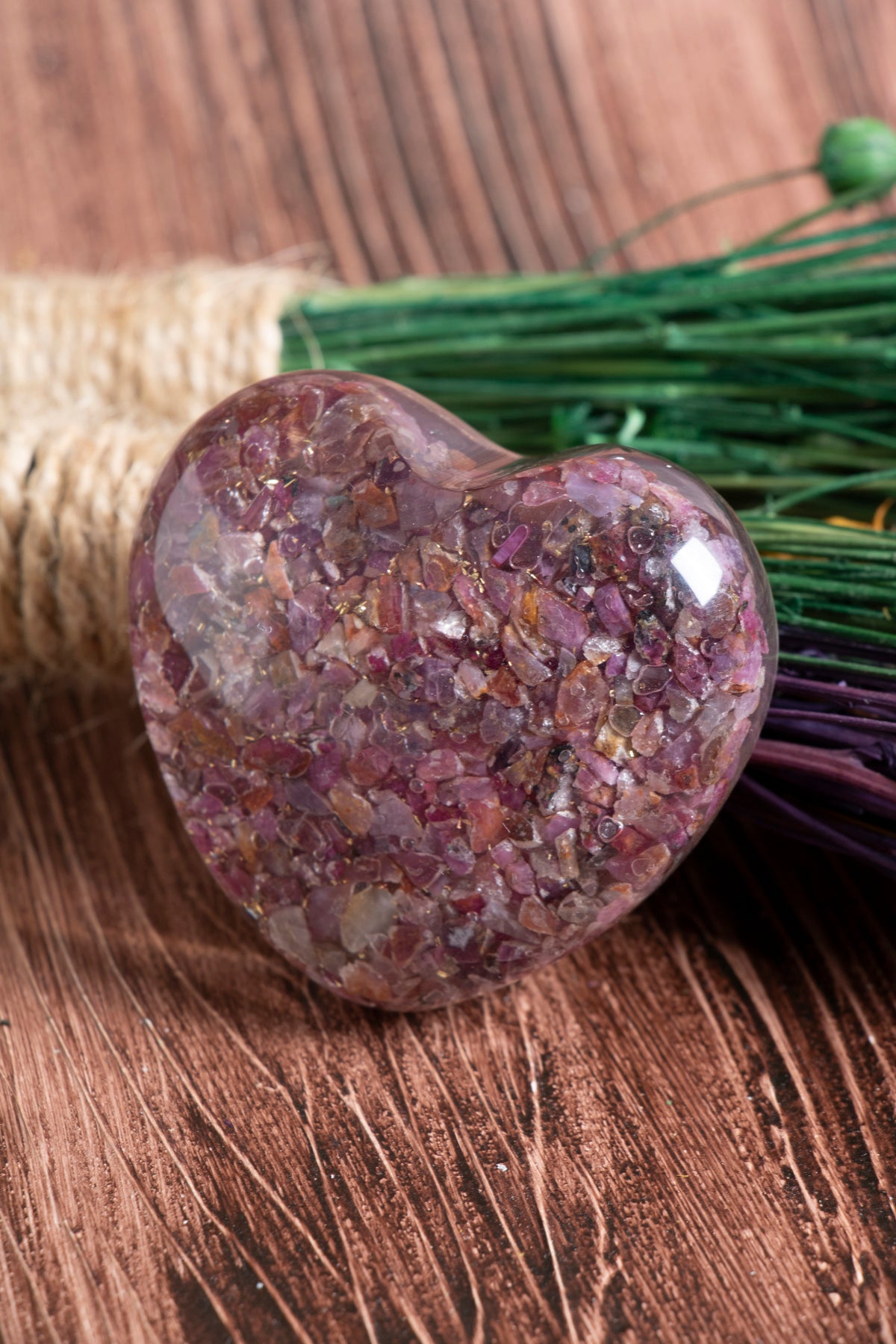 Image of Sertifikalı Turmalin Doğal Taş Enerji Kalkanı Kalbi S.K: 0047