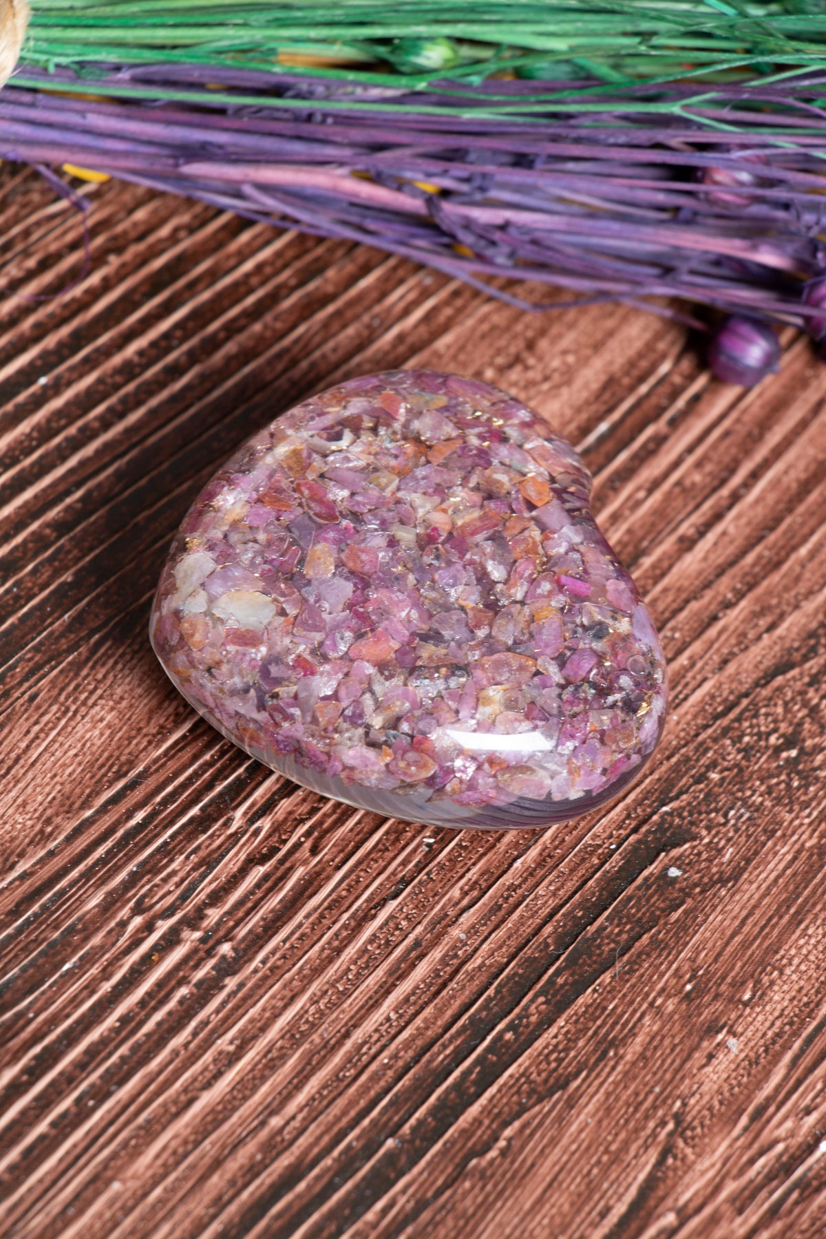 Image of Sertifikalı Turmalin Doğal Taş Enerji Kalkanı Kalbi S.K: 0047