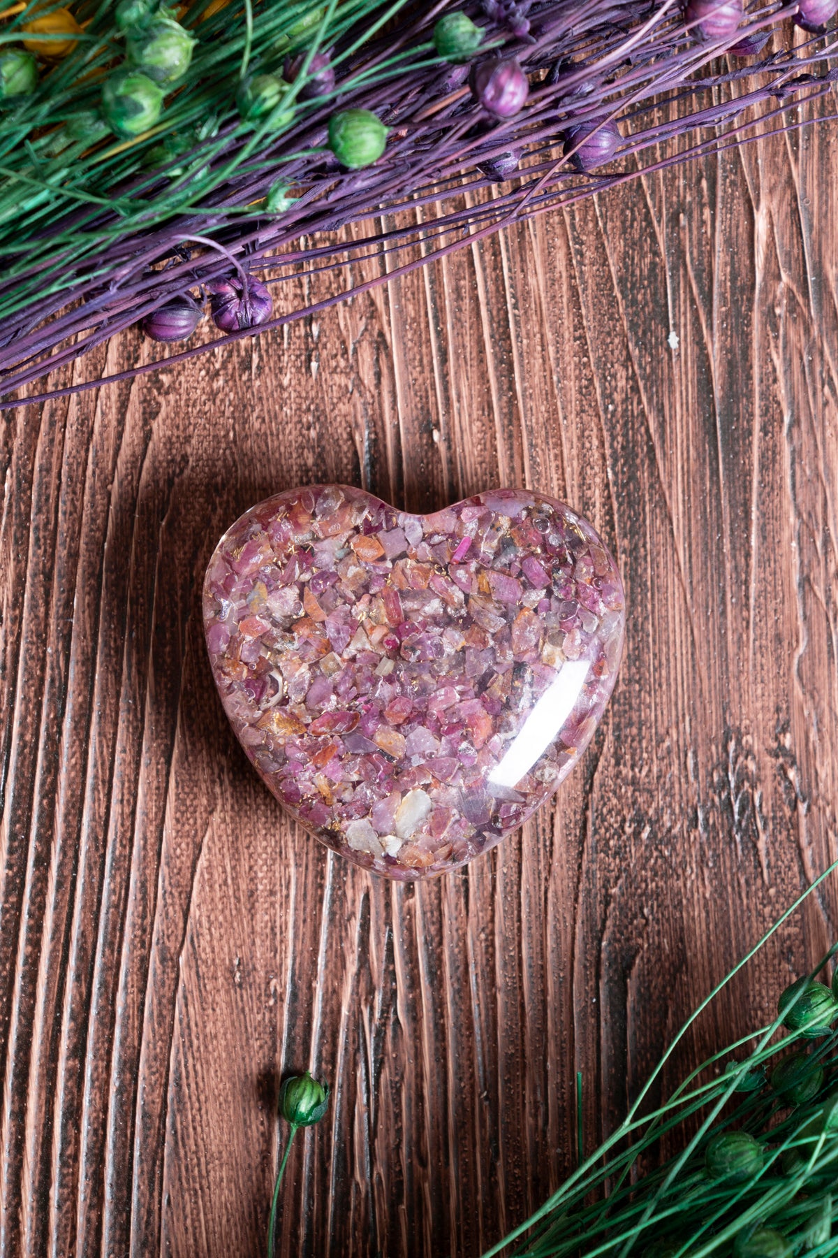 Image of Sertifikalı Turmalin Doğal Taş Enerji Kalkanı Kalbi S.K: 0047