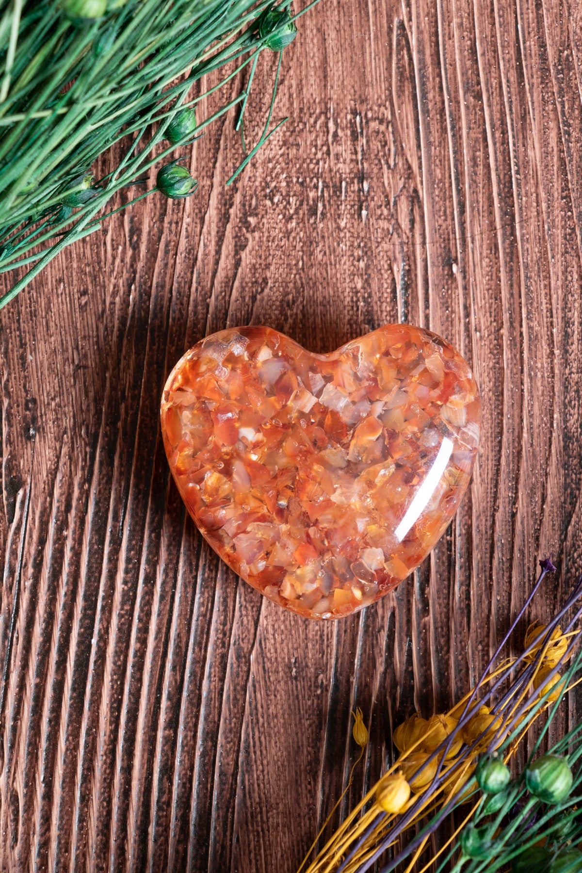 Image of Sertifikalı Akik Doğal Taş Nazarlık Kalp S.K: 0051