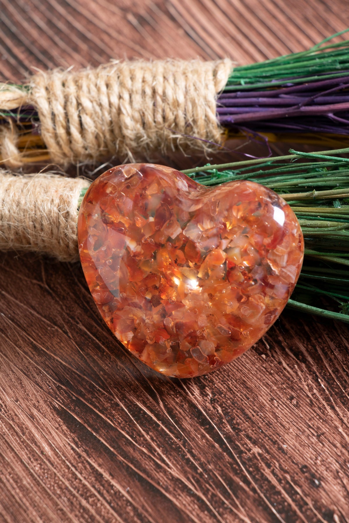 Image of Sertifikalı Akik Doğal Taş Nazarlık Kalp S.K: 0051